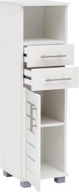 Schildmeyer Midischrank Nikosia Breite 30 cm, mit Glastür, 2 Schubladen, MDF-Fronten, Metallgriffe