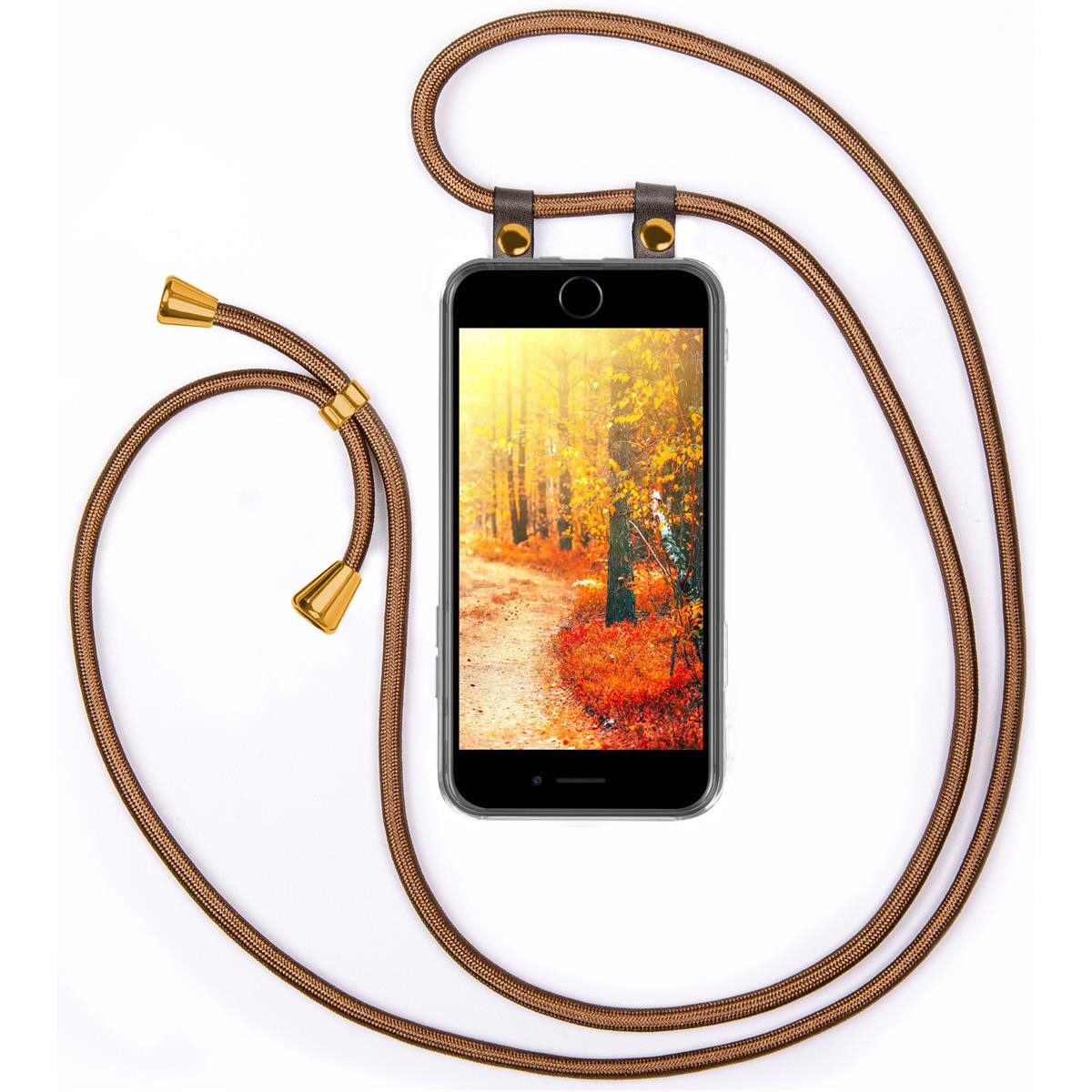 moex Handyhülle moex® Free Spirit für Apple iPhone 7, Hülle mit Band, Kette abnehmbar Handyband Handyhülle zum Umhängen