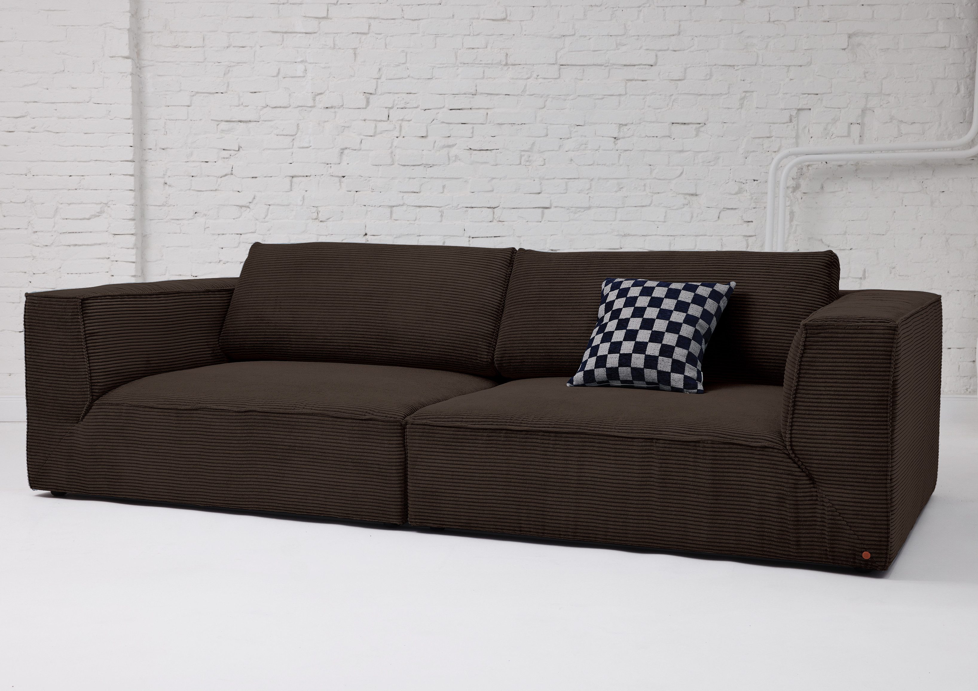 HOME OF COLORS Big-Sofa BIG CUBE – das kubische Sofa mit extra-tiefem, soften Sitzgefühl, in weichem Cordstoff – in vielen schönen Farben