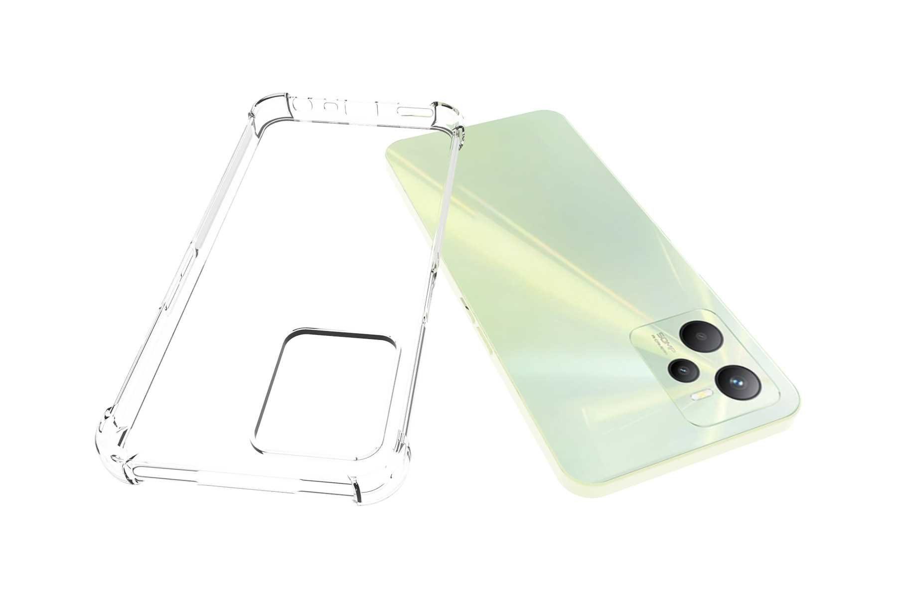 mtb more energy Smartphone-Hülle Clear Armor Case für Realme C35, Transparente TPU Schutzhülle Case Backcover mit Anti-Shock Verstärkung