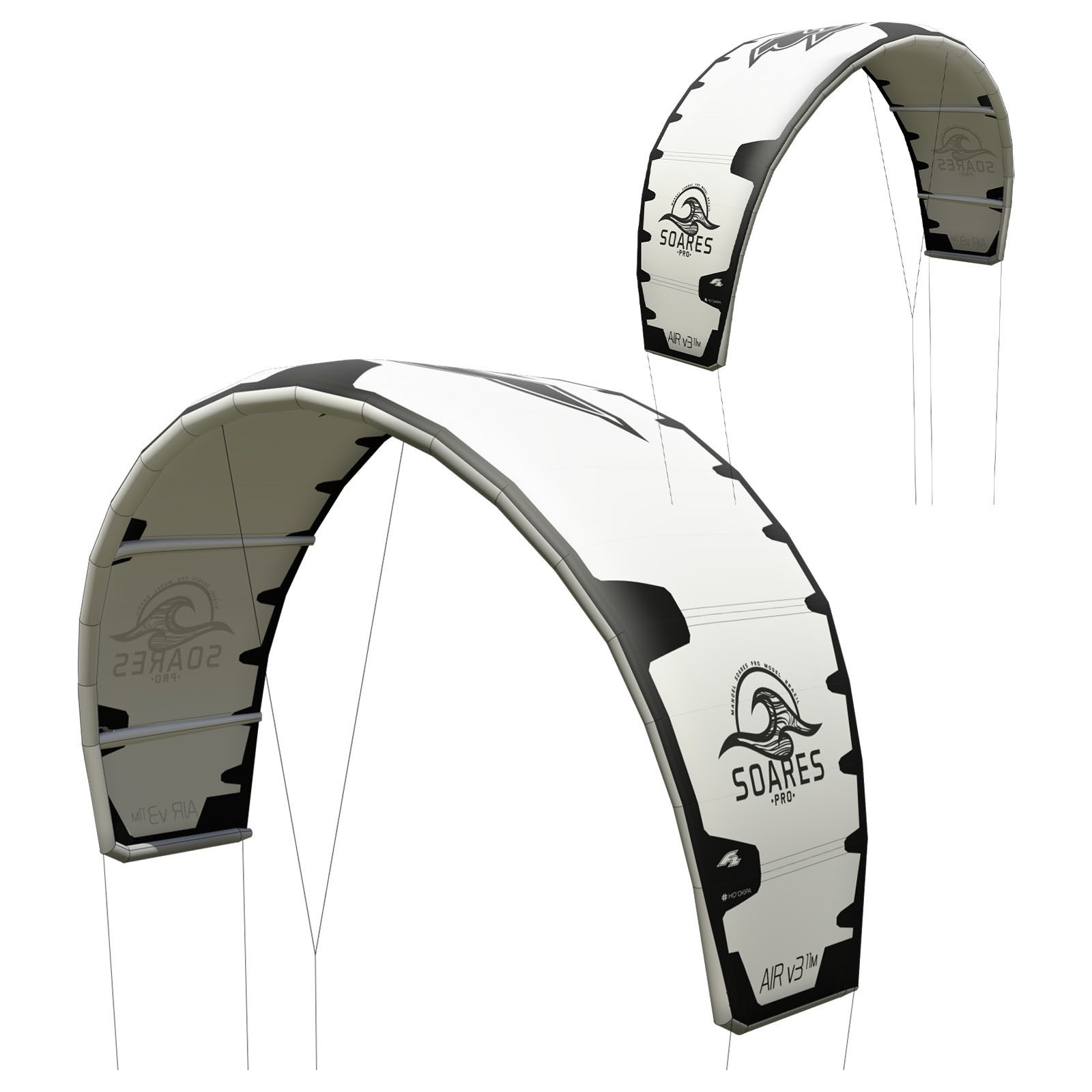 Kite F2 Kite Soares Pro 9 qm Weiss 2024/25