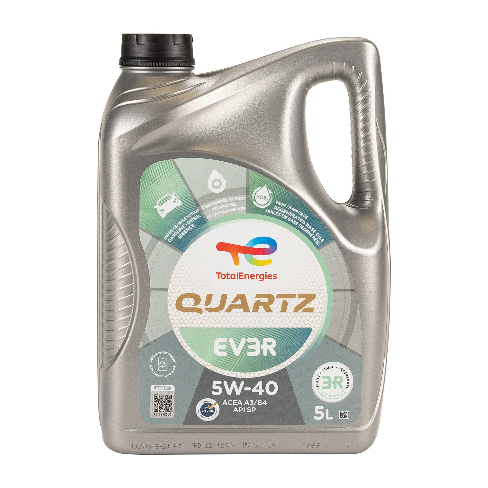 TotalEnergies Motoröl Total Quartz EV3R 5W-40 235423 5 Liter