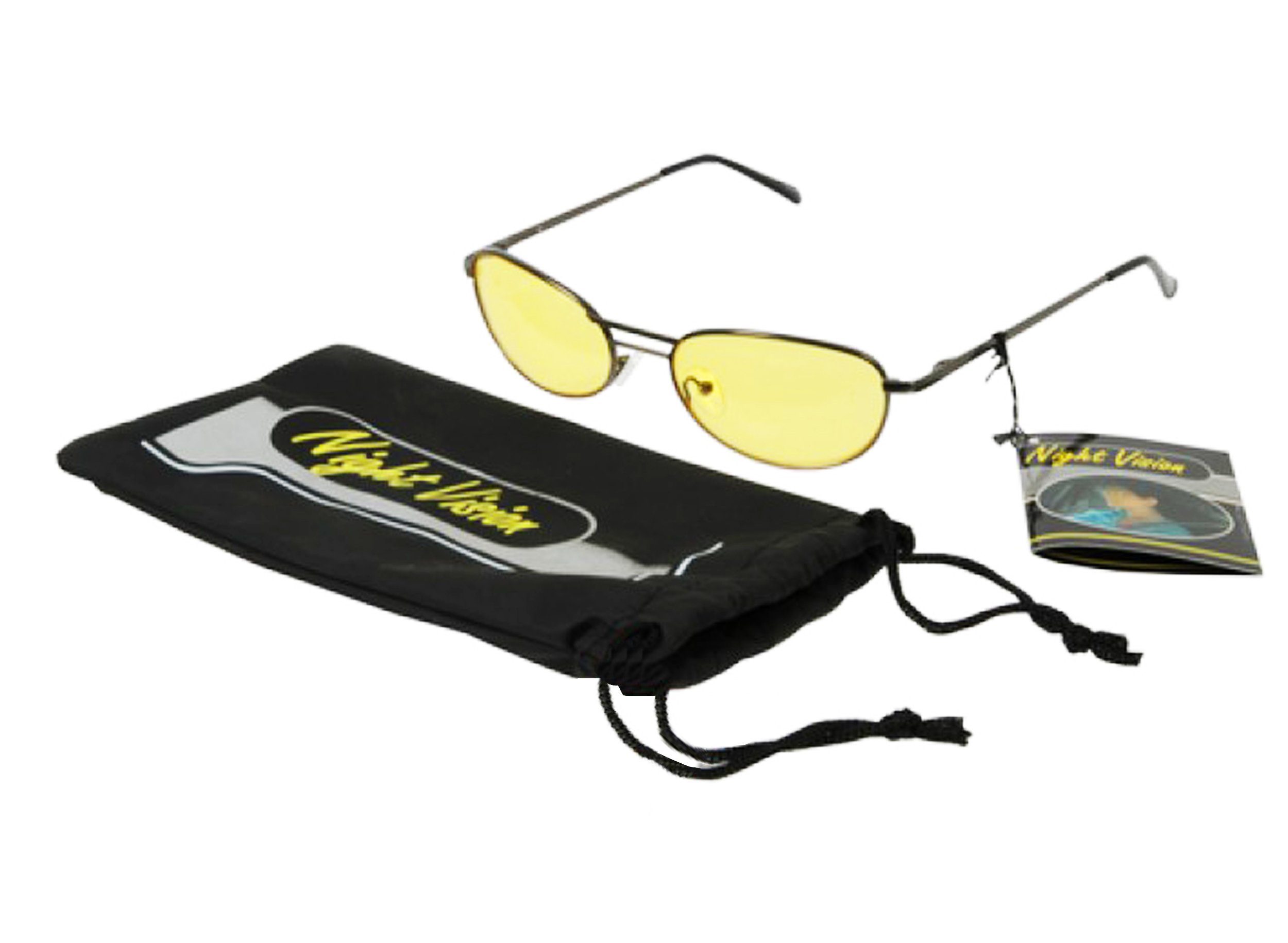 Lifetime Brille NACHTSICHT BRILLE Beutel Auto Nachtsichtbrille Nachtfahrbrille 28, Kontrastbrille