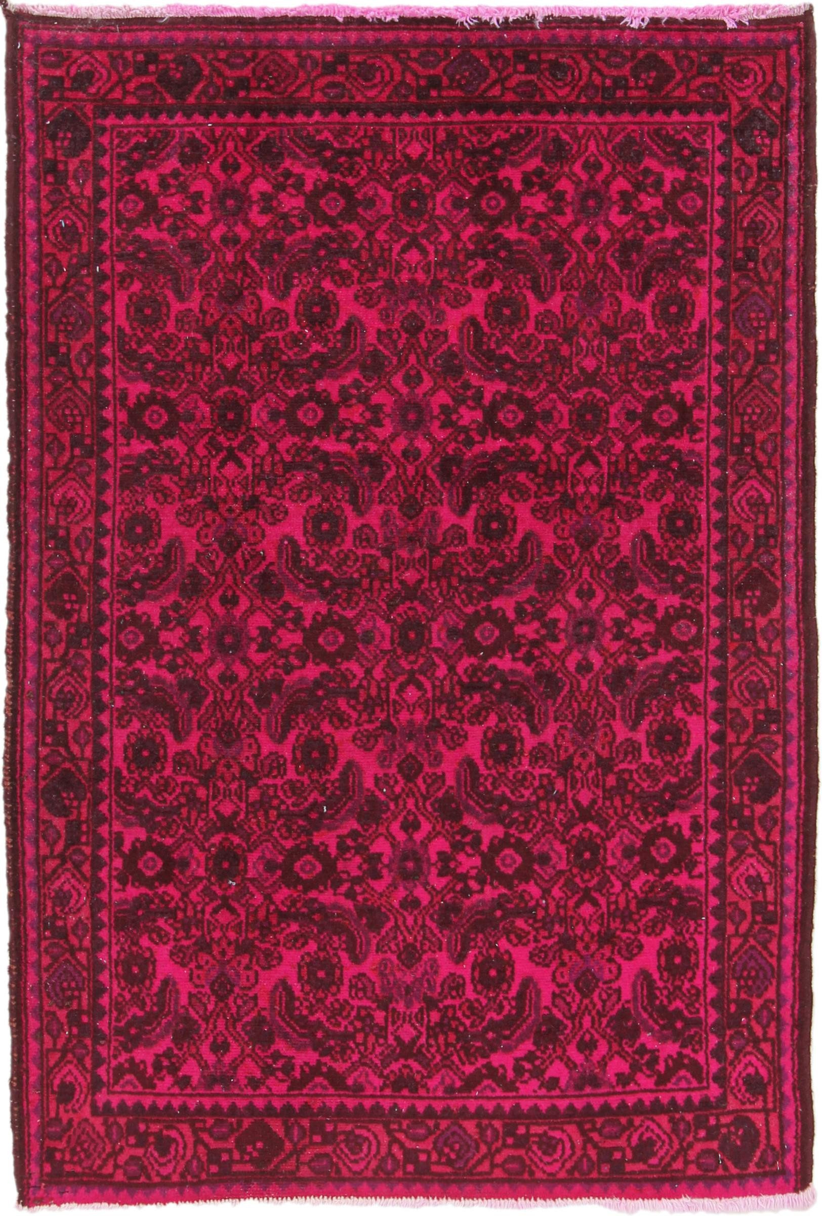 Nain Trading Orientteppich Vintage 84x126 Handgeknüpfter Moderner Orientteppich / Perserteppich, rechteckig, Höhe: 8 mm