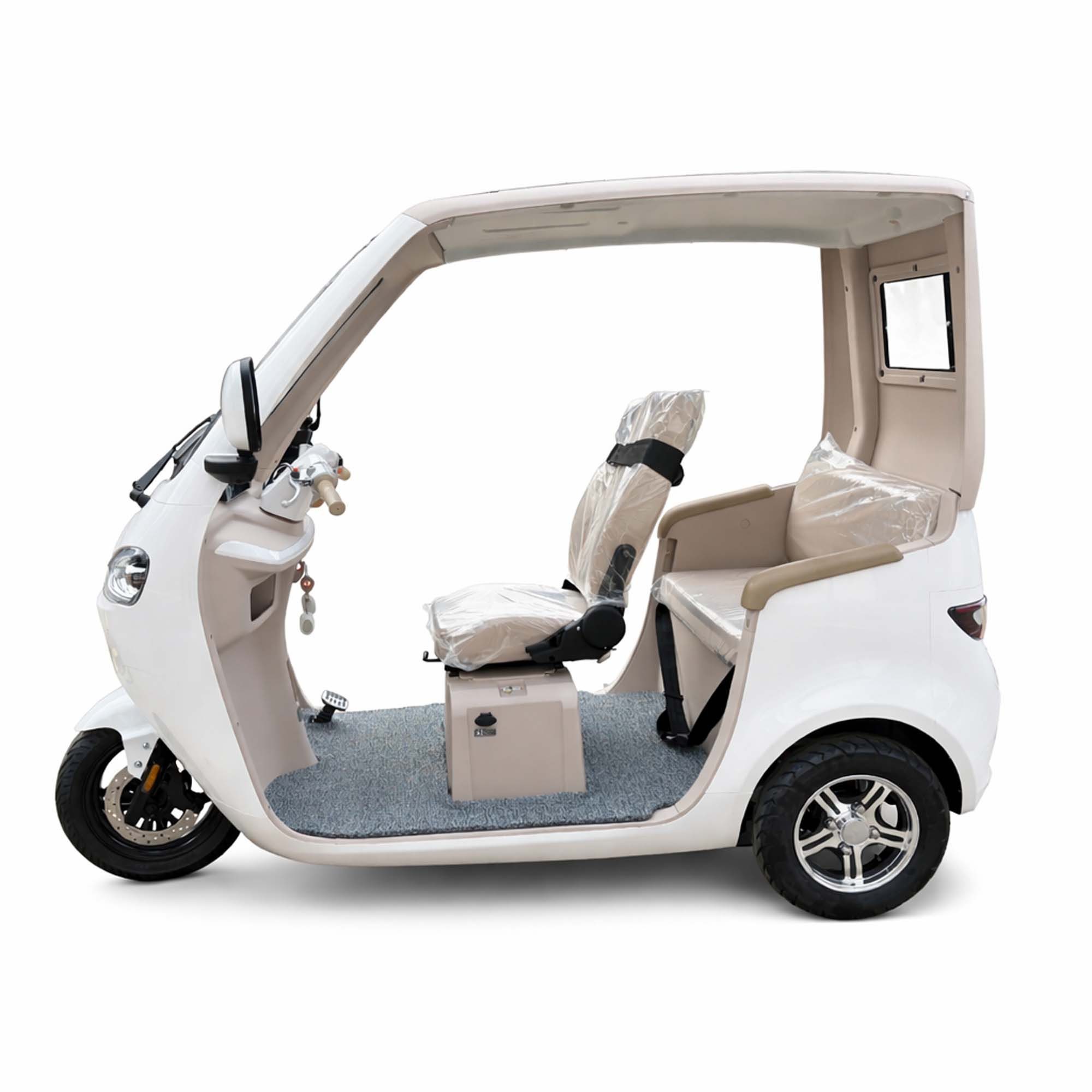 Urban Hopper E-Motorroller Elektro-Kabinenroller Urban Hopper Cabin Flex 2-Sitzer Seniorenmobil, 1200 W, 40 km/h, 1.2KW Motor Blei-Gel Akku 60V 45 Ah ca. 70km Reichweite