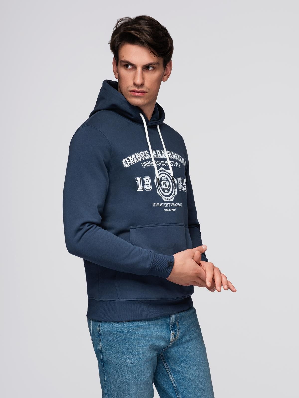 Hoodie Sweatshirt mit Kapuze und College-Print
