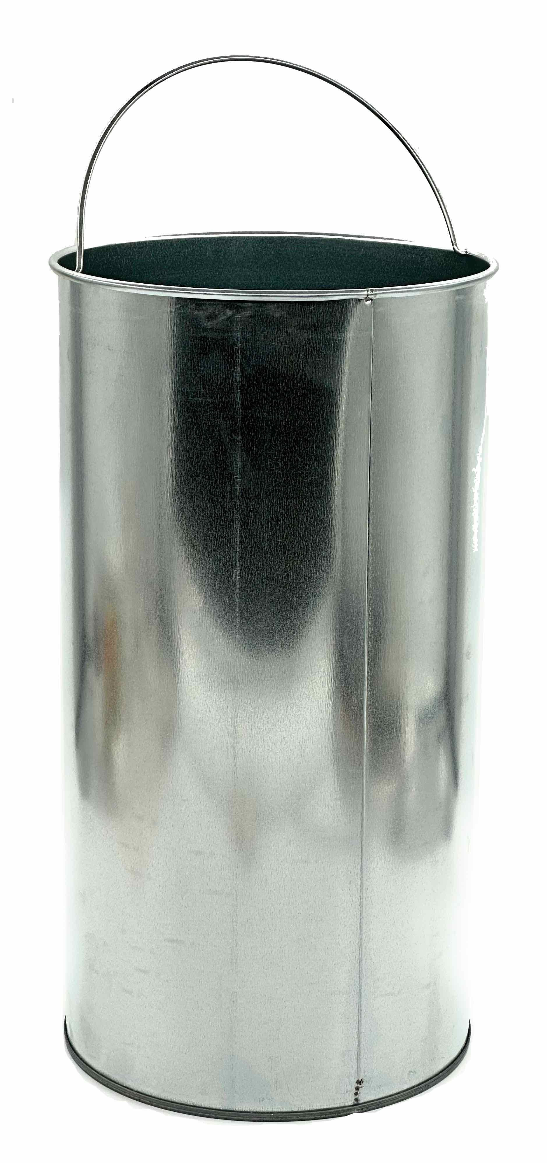 Einbaumülleimer WESCO® Metall Ersatzbehälter, rund 40 Liter für Kickmaster Maxi