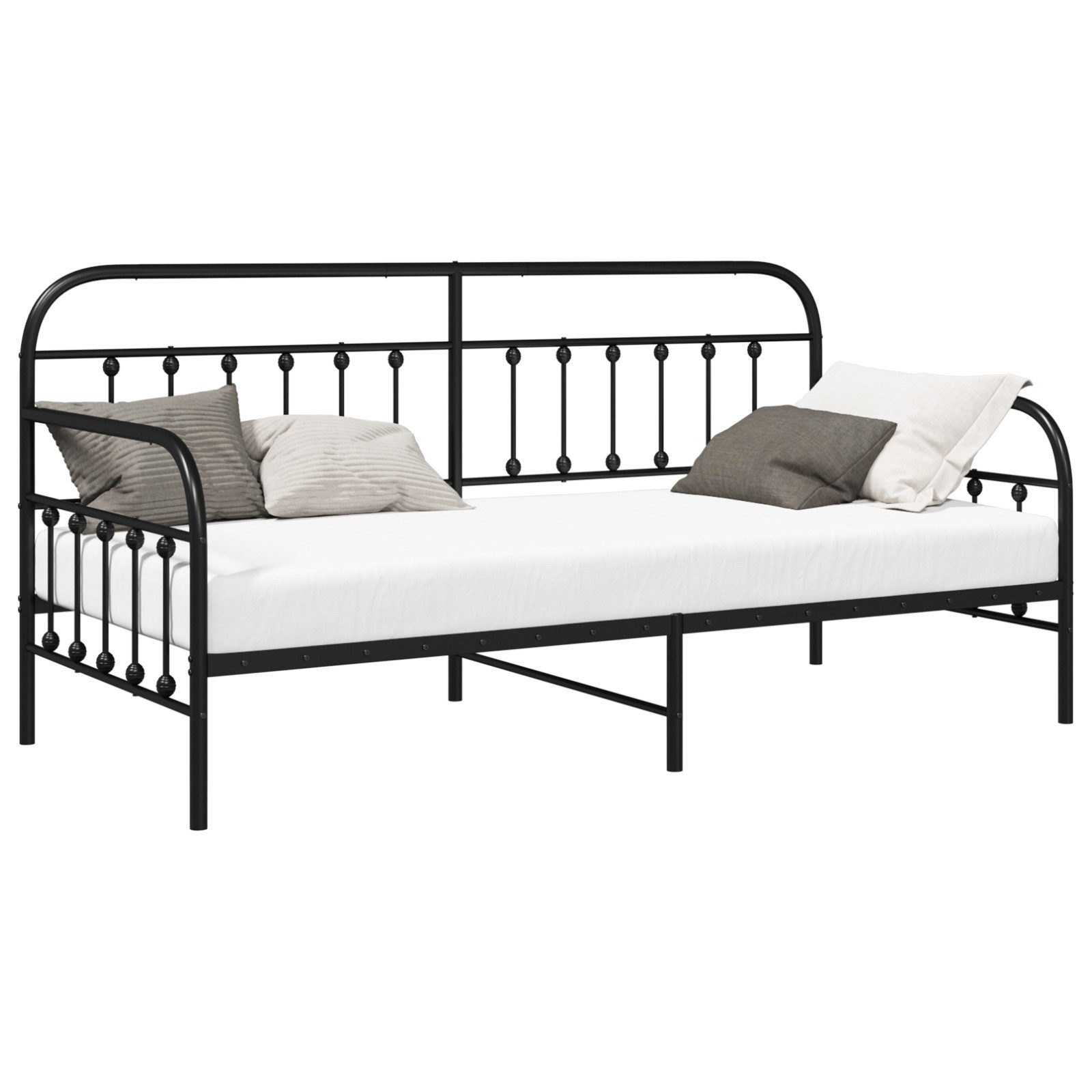 vidaXL Bett Tagesbett Schwarz 100x190 cm günstig online kaufen