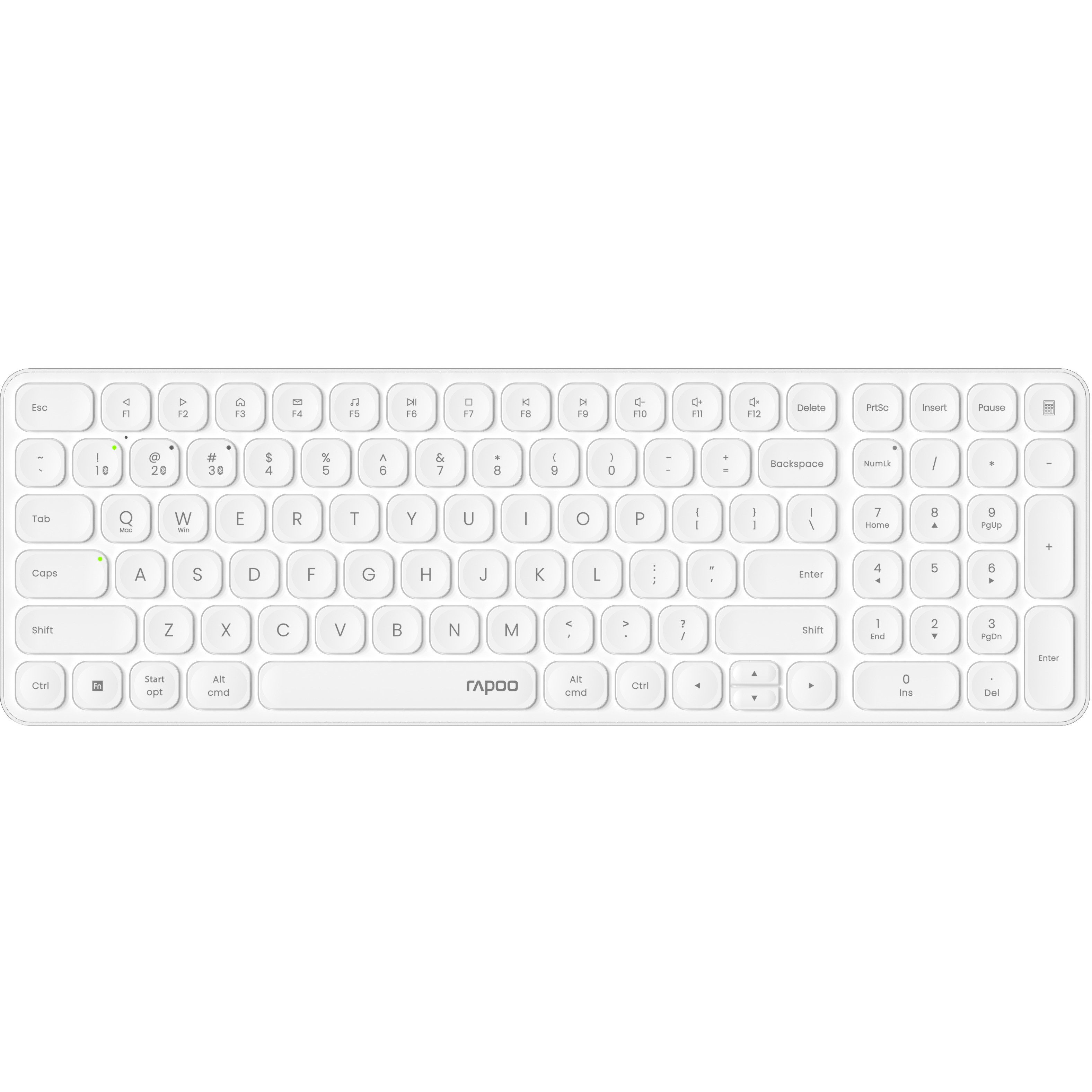 Rapoo E9310M Multi-Mode kabellose Ultra-Slim-Bluetooth-Tastatur (2,4 GHz, Bluetooth, flaches Aluminium Design, DE-Layout QWERTZ, PC/Mac)