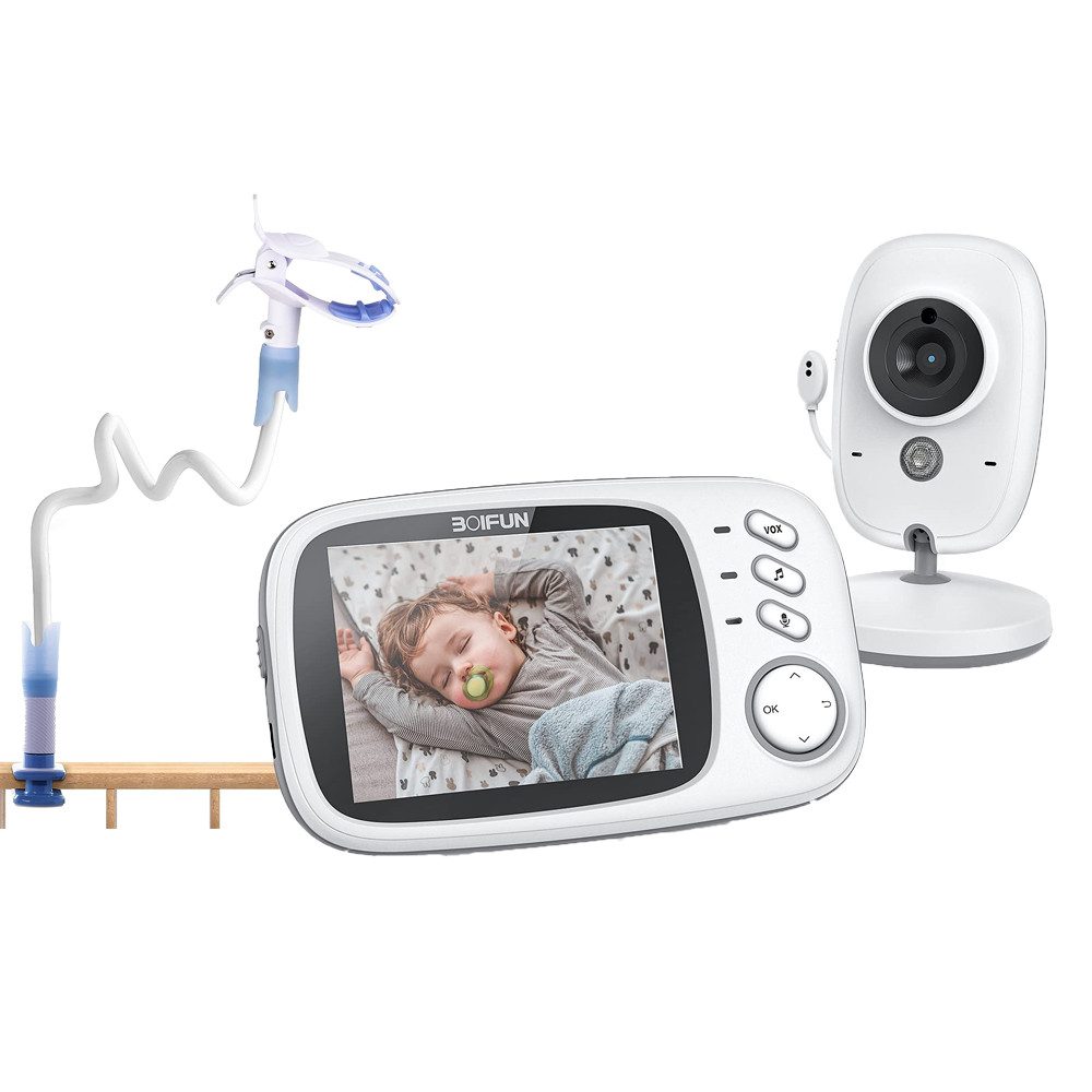 Video-Babyphone Babyphone mit Kamera Video Baby Monitor Babyfon mit Halterung