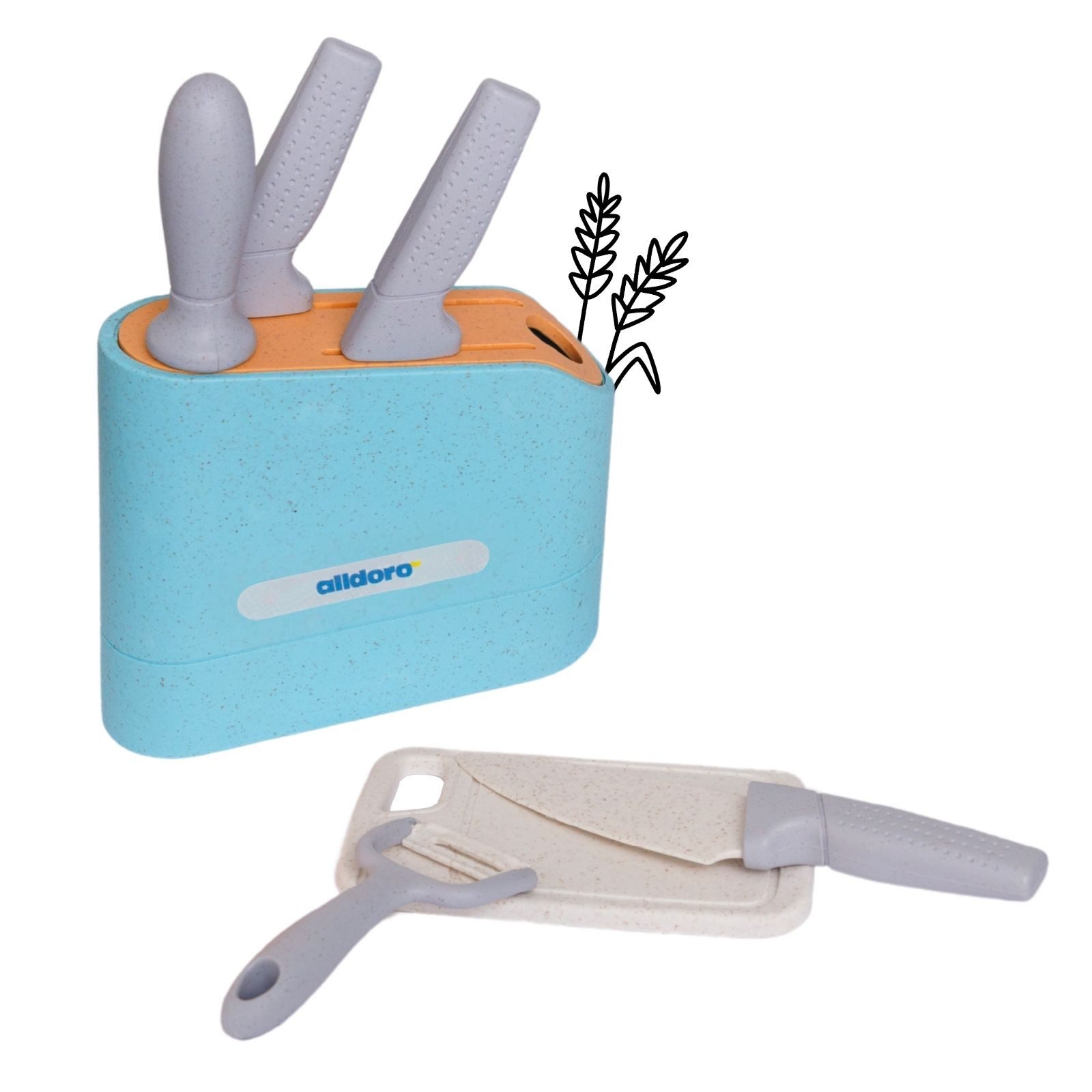 alldoro Spiel-Kochgeschirr Messerblock, 7-teiliges Set für die Kinderküche, günstig online kaufen