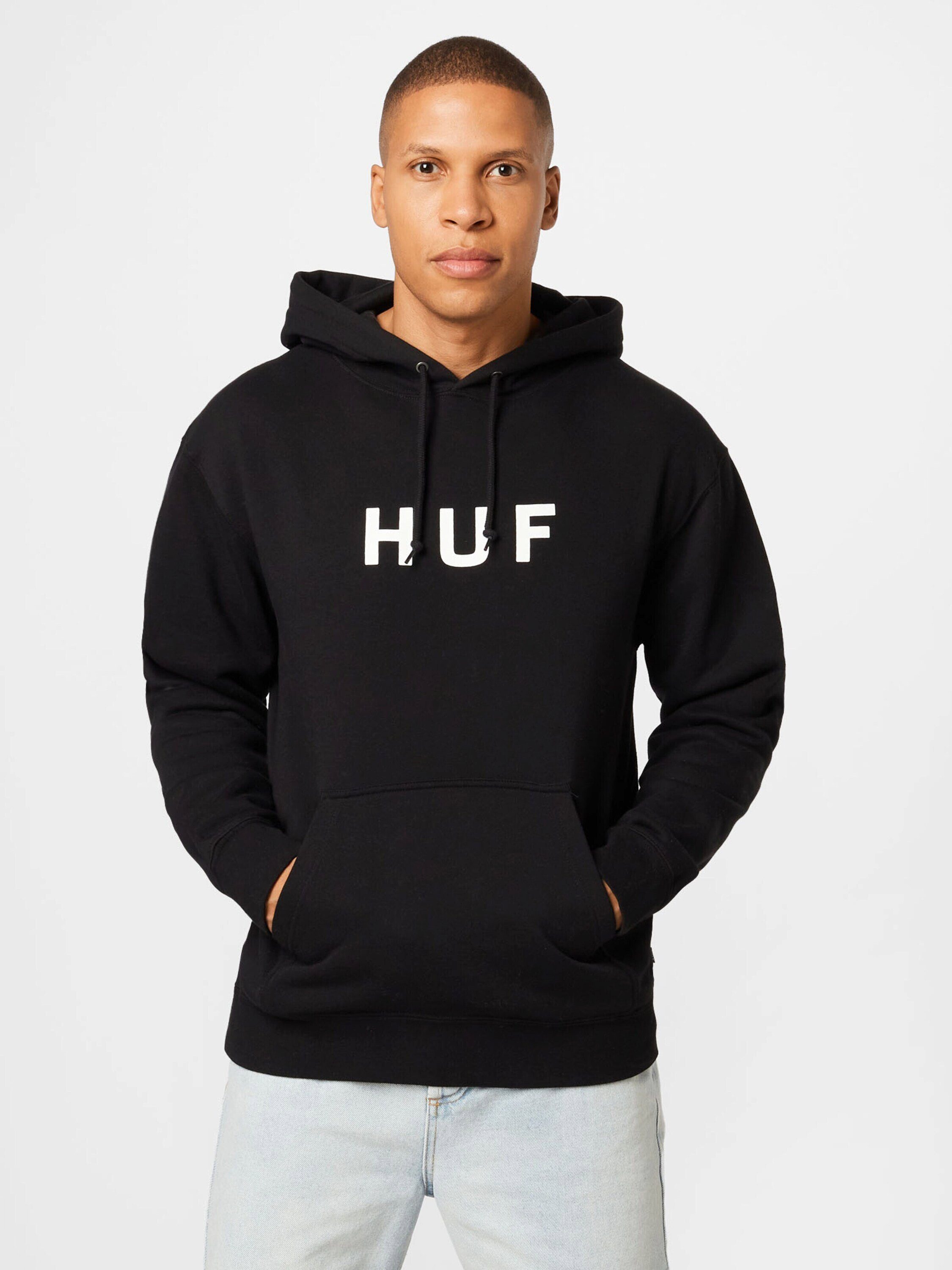 Sweatshirt Black (1-tlg) HUF