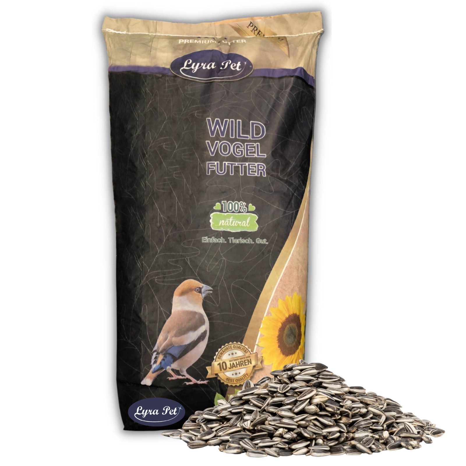 10 kg Lyra Pet® Sonnenblumenkerne gestreift