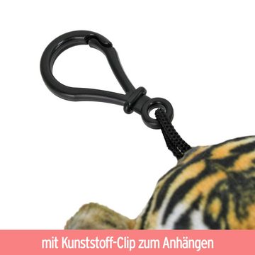 BEMIRO Plüschanhänger Schlüsselanhänger Tiere Plüsch mit Karabinerhaken - ca. 10 cm