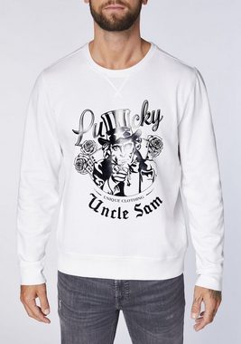 Uncle Sam Sweatshirt mit Labelprint