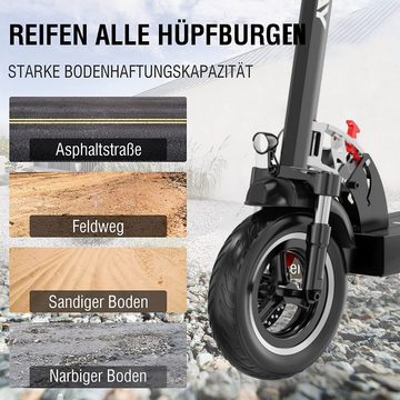 HITWAY E-Scooter 48V 10Ah mit Zulassung ABE 10 Zoll Faltbarer E-roller 480W, 480,00 W, 20,00 km/h, H5 mit 30-40km Reichweite