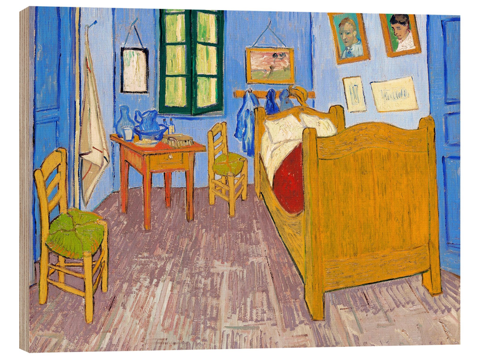 Posterlounge Wandbild Vincents Schlafzimmer in Arles, Vincent van Gogh, erhältlich als Poster, Leinwandbild, Wandsticker oder Acrylglasbild