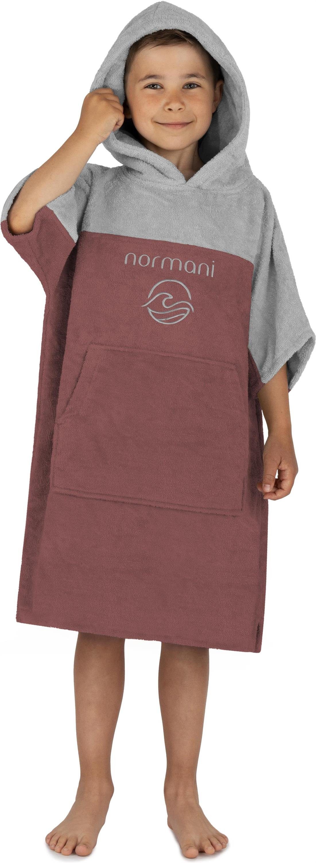 Badeponcho Kinder Badeponcho 6-9 Jahre Puwai
