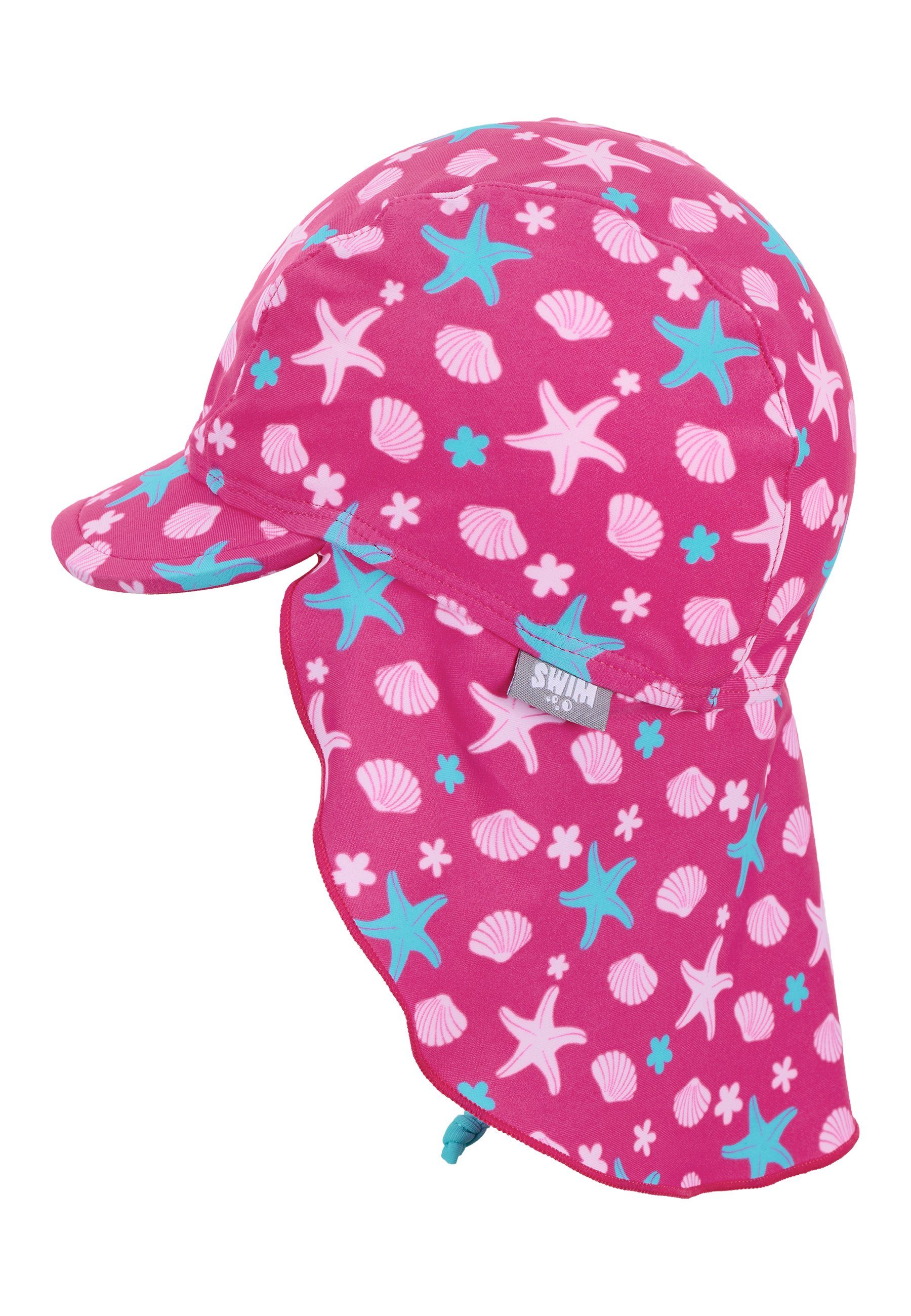 Kinder Mädchen (Gr. 50 - 92) Sterntaler® Badeanzug Schirmmütze mit Nackenschutz 1 Stück, Schirmmütze Baby - Mütze mit Nackenschu