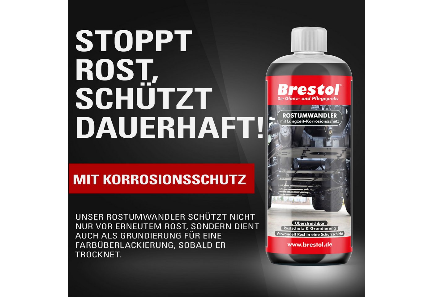 Thumbnail - Brestol Rostumwandler, Rostentferner, Rostschutz Rostentferner (Einfach anzuwenden, [- Rostschutz und Grundierung in Ein...