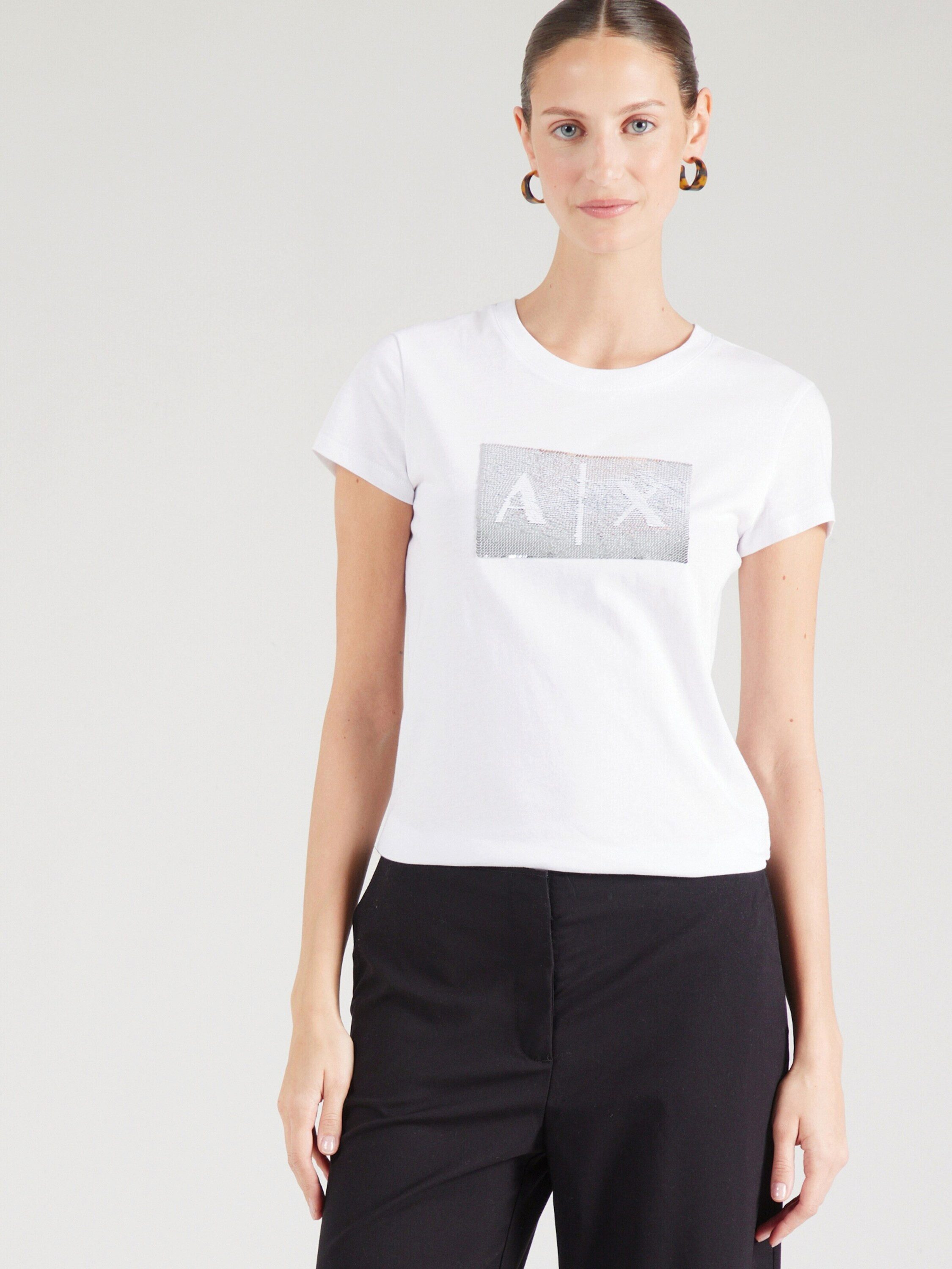 ARMANI EXCHANGE T-Shirt (1-tlg) Pailletten günstig online kaufen