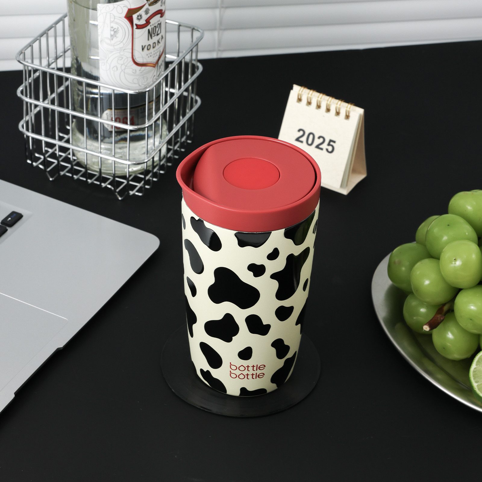 BOTTLE BOTTLE Thermobecher 350ml für Kaffee oder Tee, auslaufsicher, Easy Quick-Press-Verschluss, 1-tlg., Edelstahl, Isolierbecher Travel Mug Classic Grande