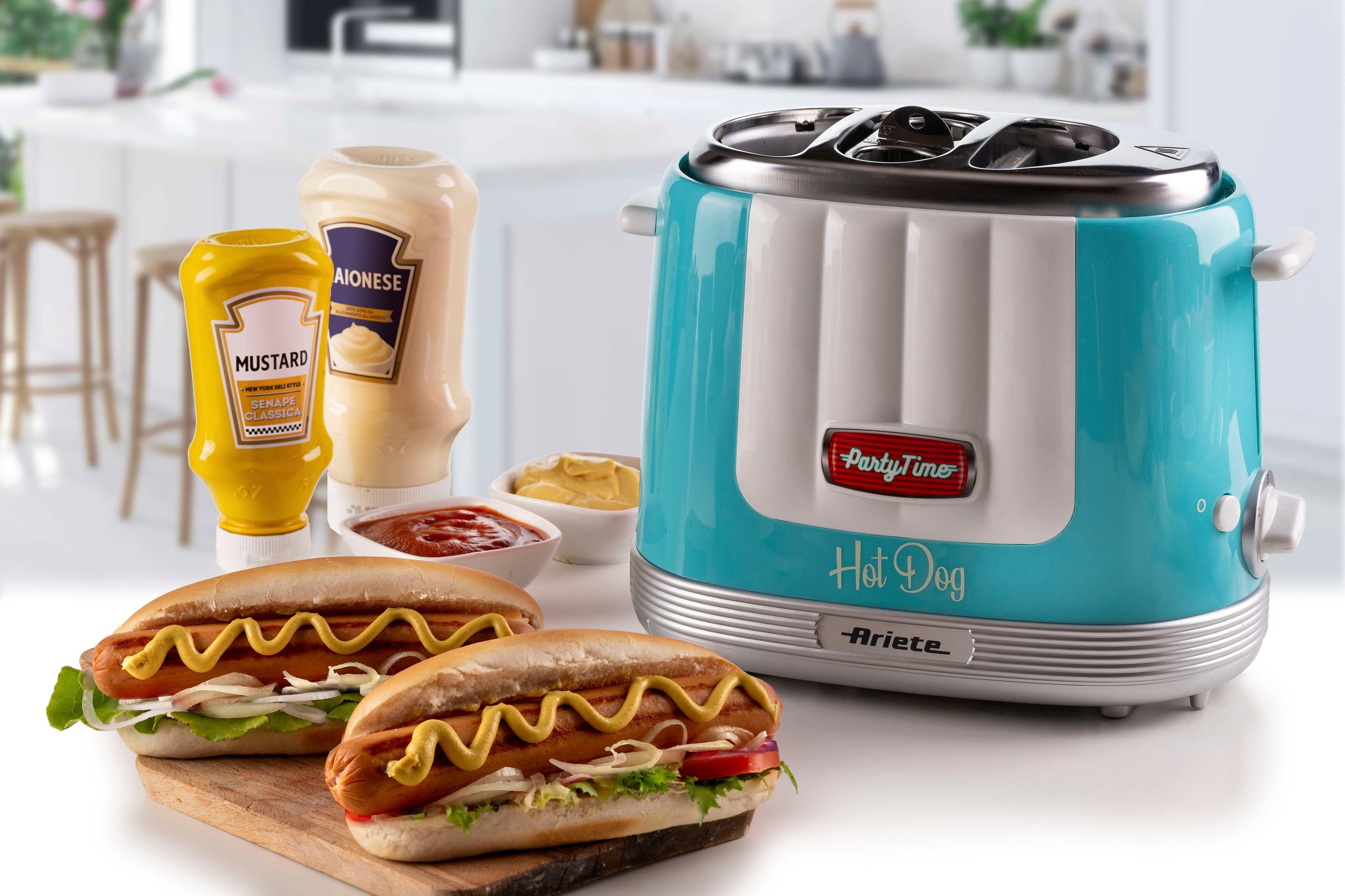 Ariete Hotdog-Maker 206B Party Time blau, 650 W