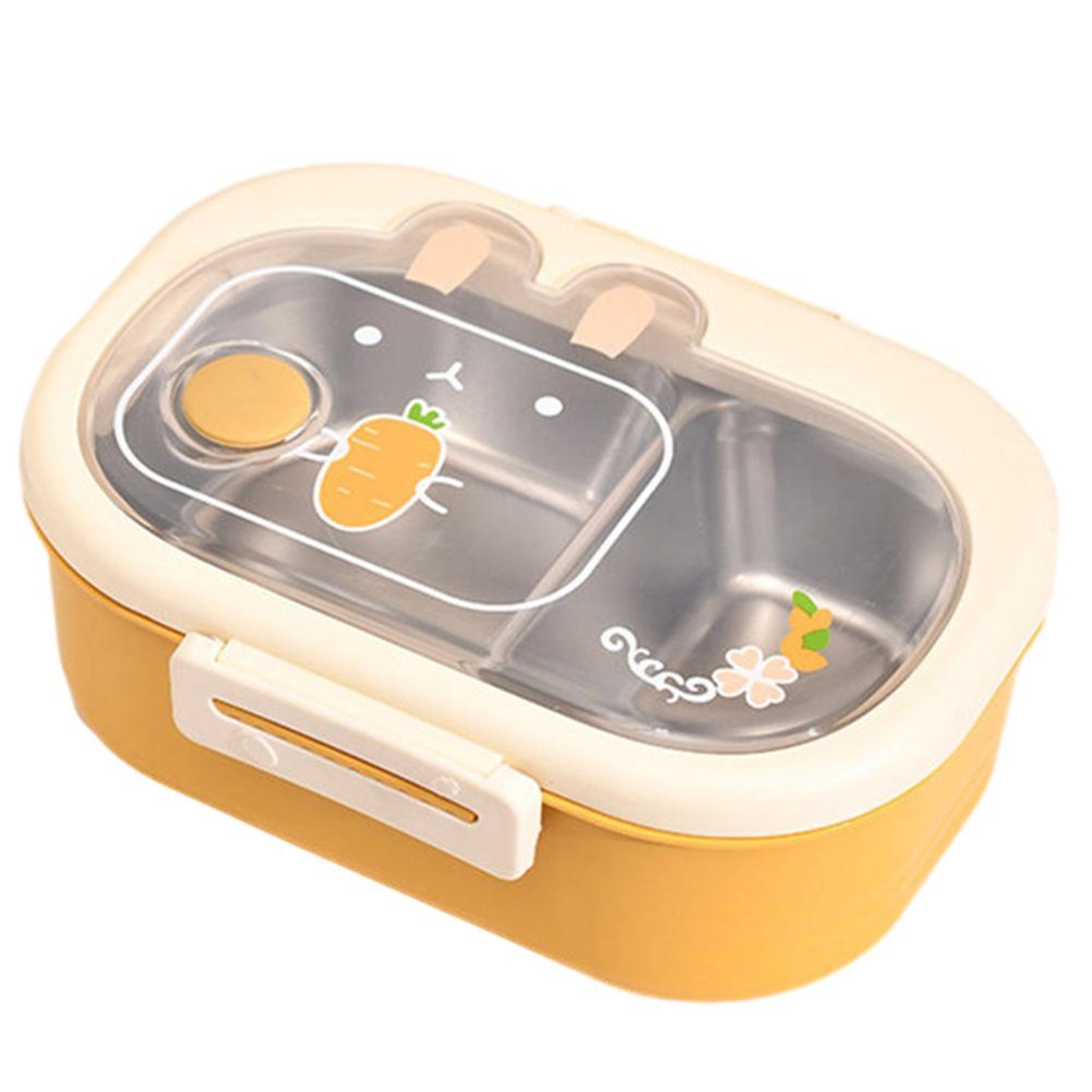 Blusmart Lunchbox Bento-Box Mit Mehreren Schlitzen, Auslaufsicherer Gelb