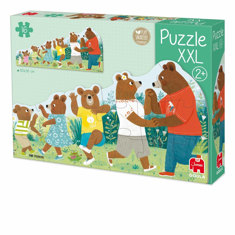 Goula Puzzle XXL-Puzzle Bärenfamilie 16 Teile, 16 Puzzleteile