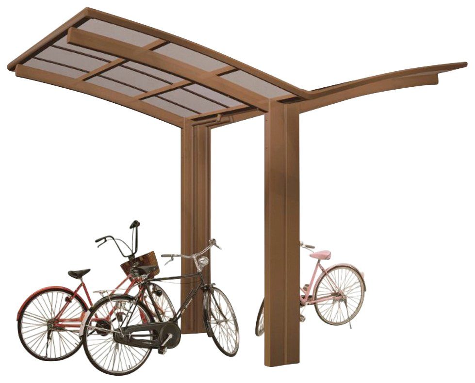 Ximax Doppelcarport Portoforte Mini Typ 60 Y-bronze, BxT: 404x254 cm, 240 cm Einfahrtshöhe, Aluminium