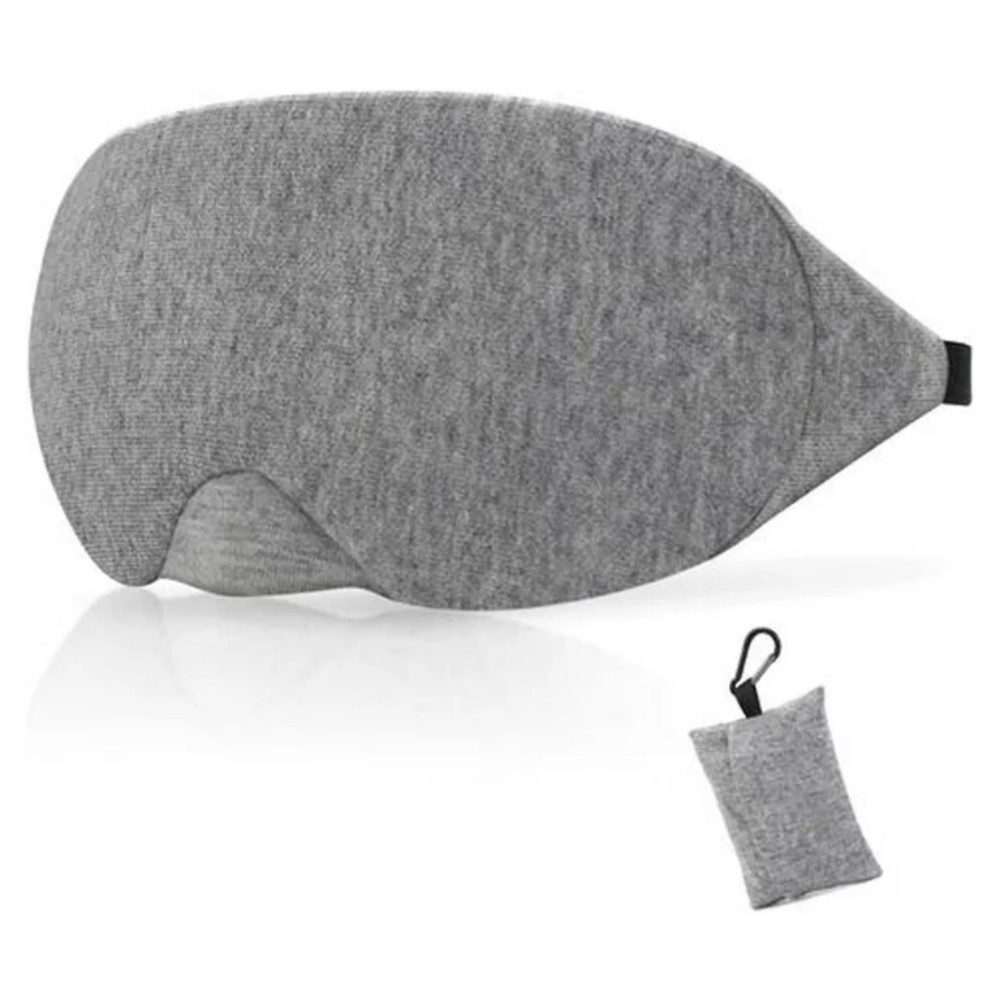 POPOLIC Schlafmaske Augenkissen aus Baumwolle, Lichtblockierende Schlafmaske, Augenmaske für unterwegs, zum Schlafen, weiche und bequeme Nachtmaske für Männer und Frauen