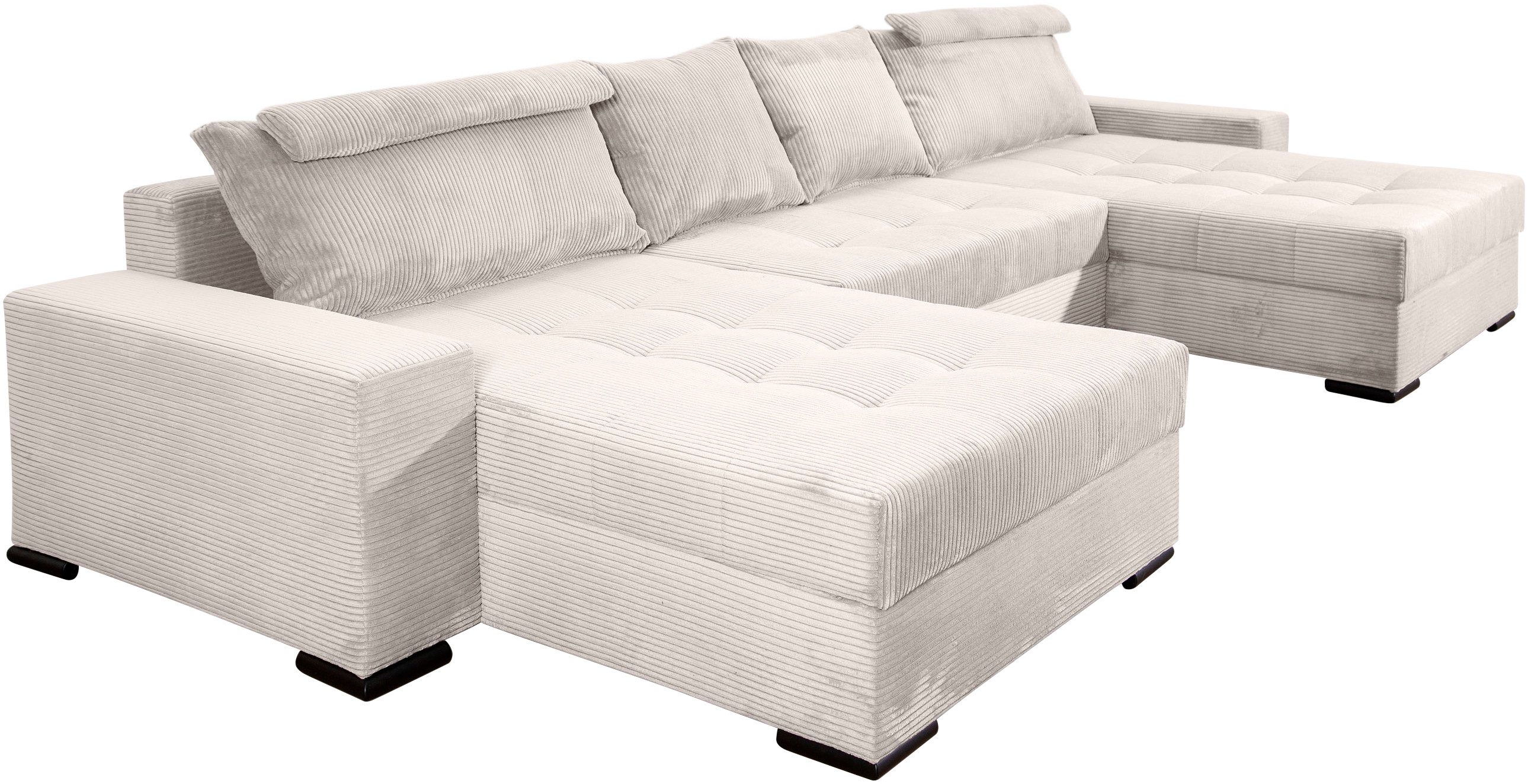 COLLECTION AB Wohnlandschaft Josy XXXL-Relax U-Form, B: 352 cm, Schlaffunktion, Bettkasten & 2 Nackenkissen, Federkern – Bild 5 von 5