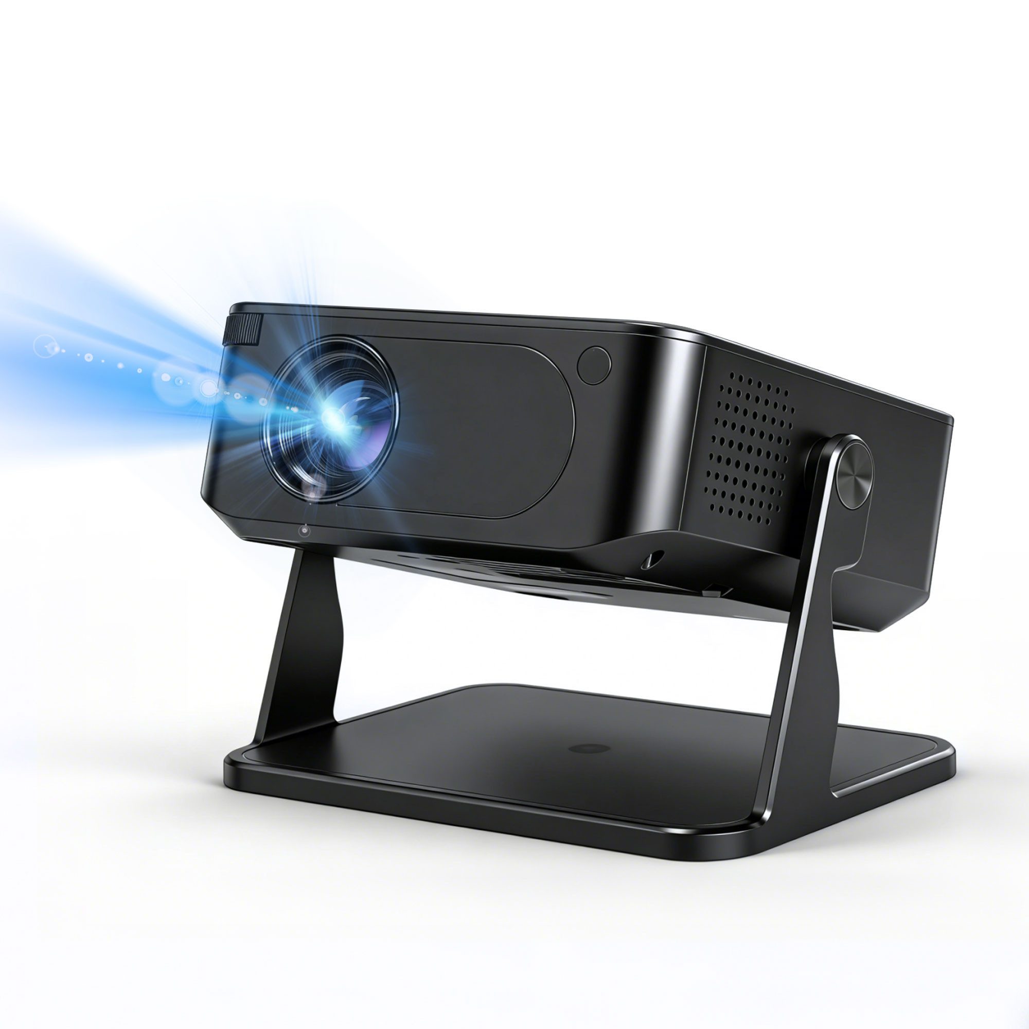 OYLCDI Android Beamer WiFi6 & BT 5.0 Portabler Projektor Mini Beamer LCD-Beamer (1280x720dpi px, interner Lautsprecher, Android 11.0 mit über 7.000 Apps)