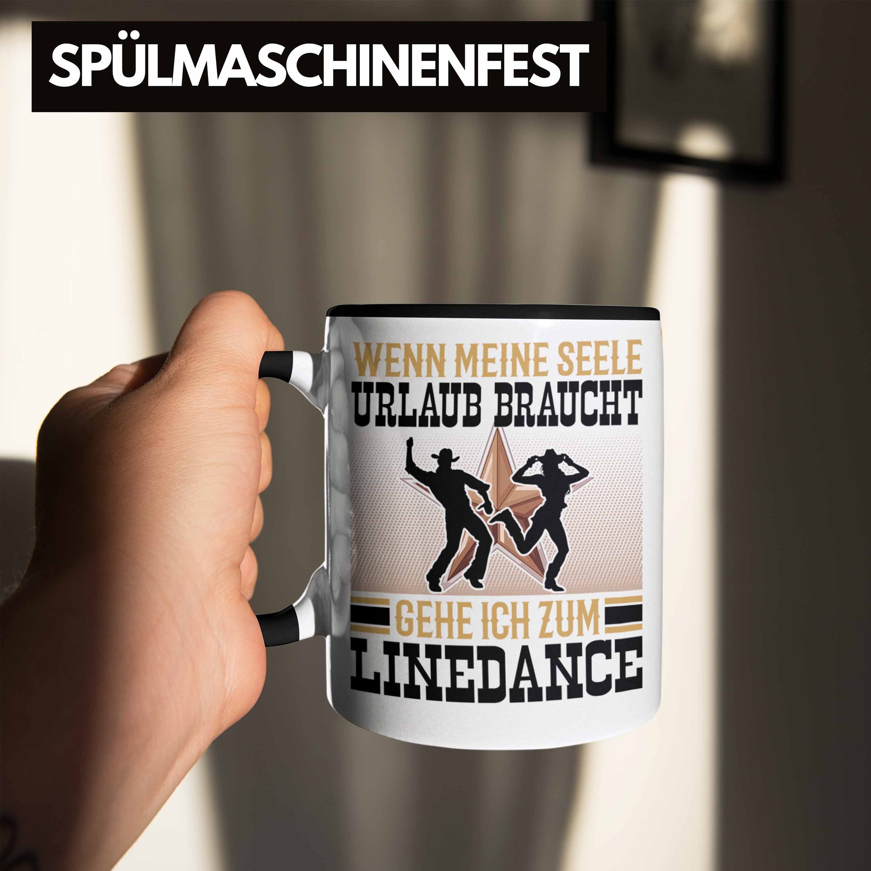 Linedance Tasse Trendation Tasse Geschenkidee Frauen Linedancerin S Wenn Meine Schwarz Geschenk