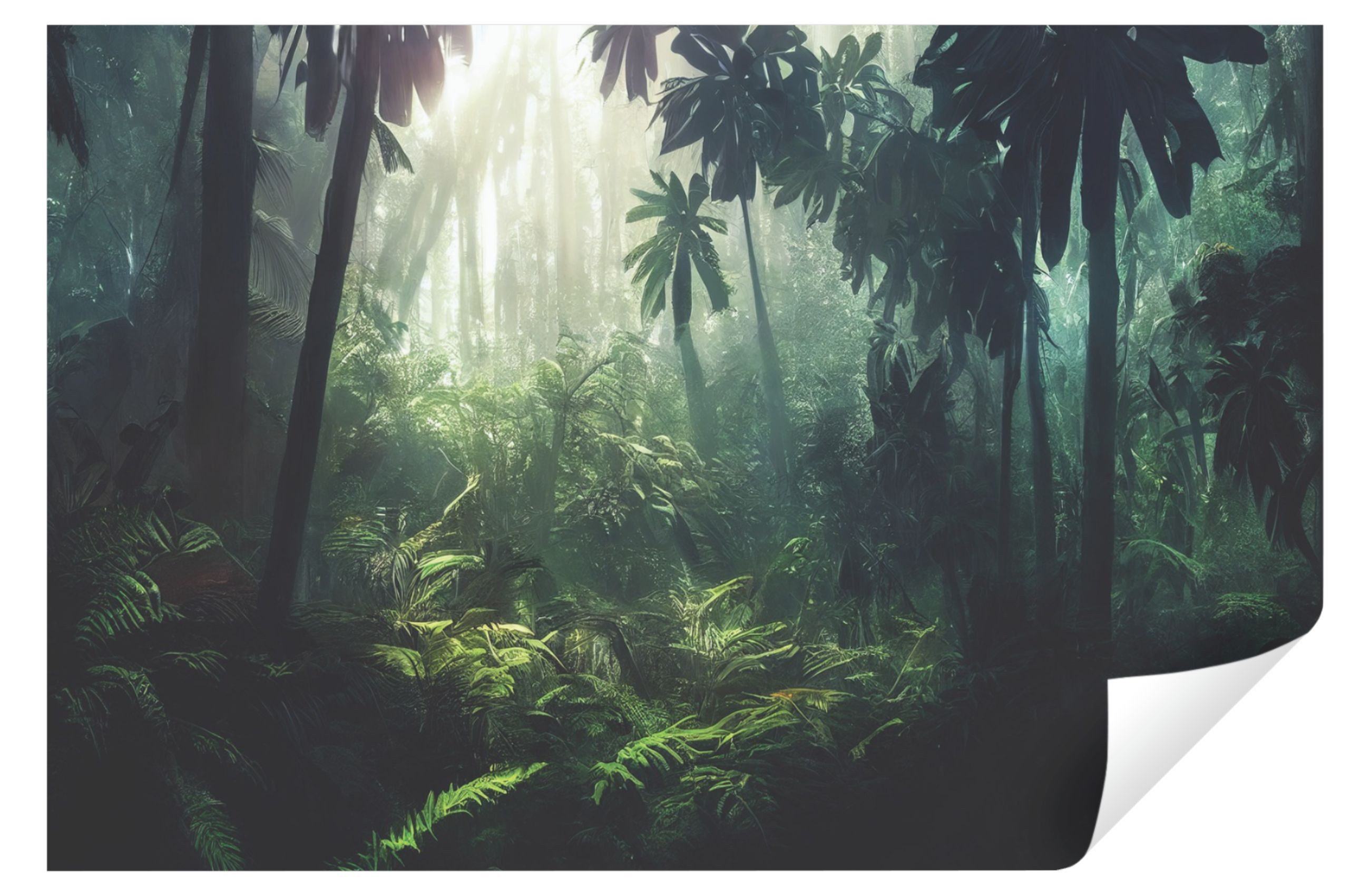 Wallarena Fototapete Dschungel Wald Brume Tropisch Vlies Tapete Wohnzimmer Schlafzimmer, Glatt, Tropisch, Tapete inklusive Kleister Vliestapete Motivtapete Wandtapete