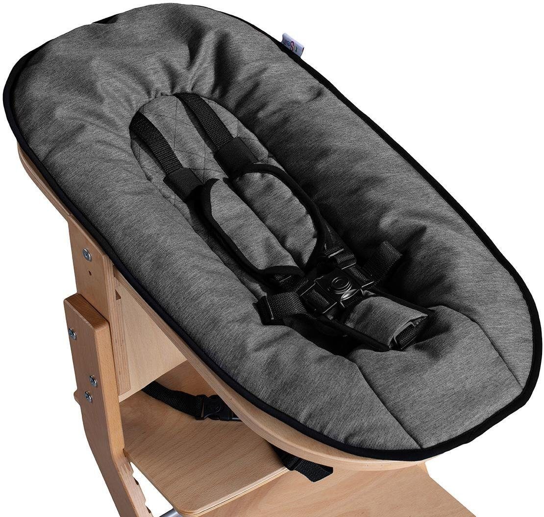 tiSsi® Hochstuhlaufsatz natur-anthrazit, für tiSsi® Hochstuhl, günstig online kaufen