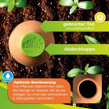 Bio Green Bewässerungssystem Olla Pflanzenbewässerung "Hydro Max" in den Größen 1 L / 3 L / 6,5 L, (4-tlg)