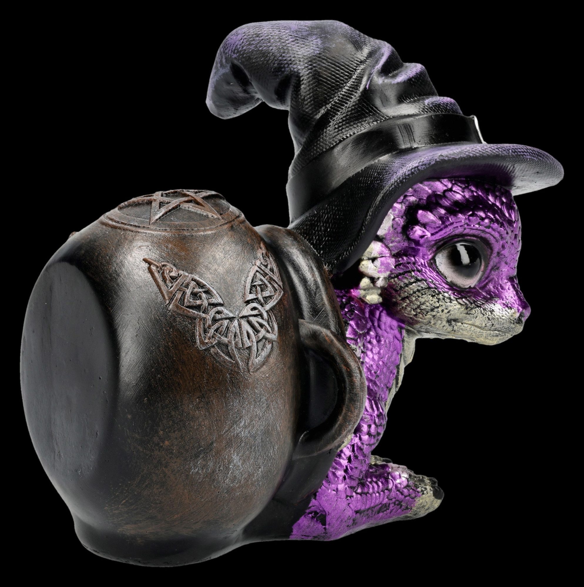Figuren Shop GmbH Fantasy-Figur Lila Drachenfigur – Hexenzauber Fantasy Statue Sammlerfigur 10 cm