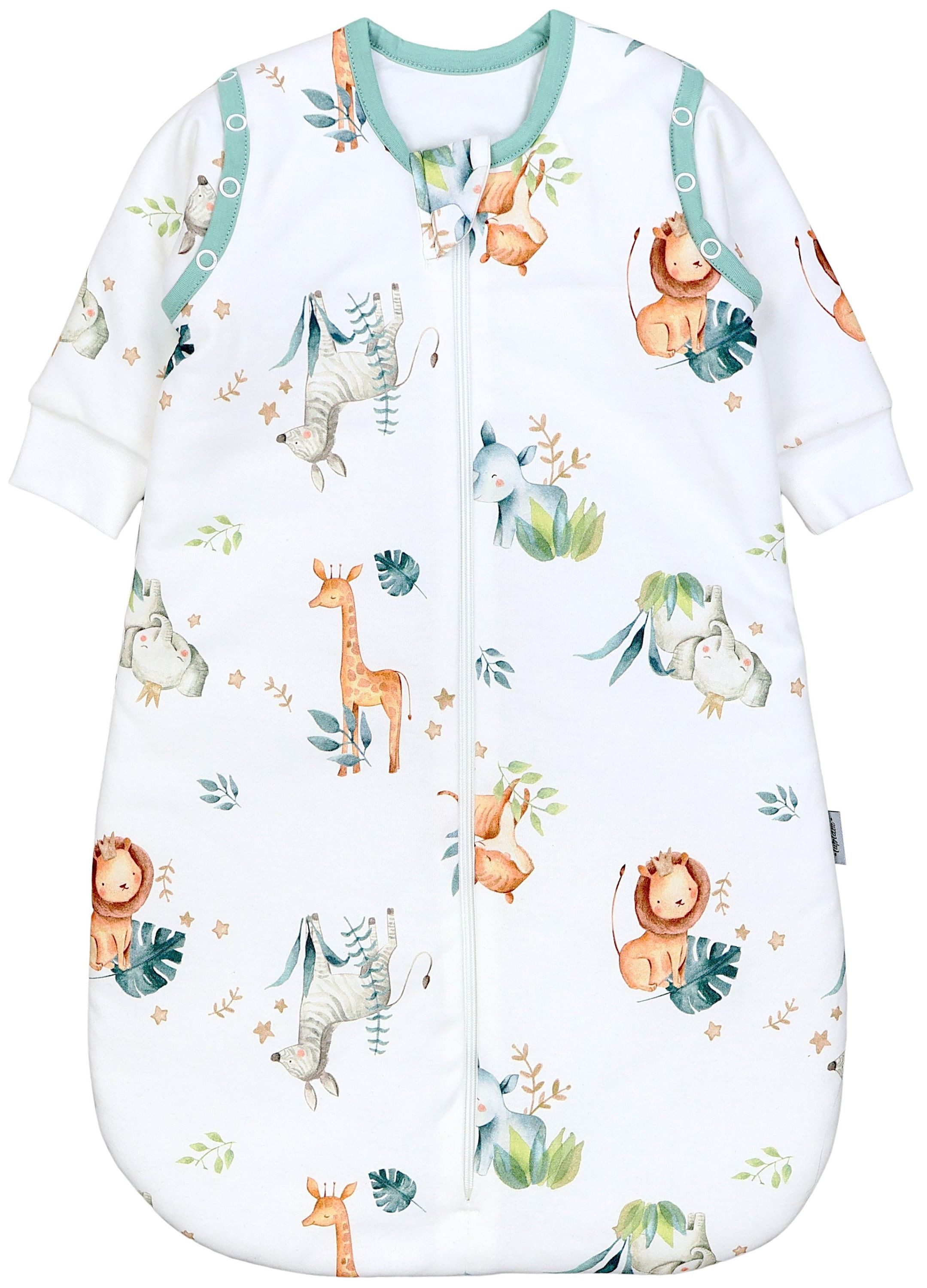 TupTam Babyschlafsack 2.5 TOG Ganzjahresschlafsack mit abnehmbaren Ärmeln