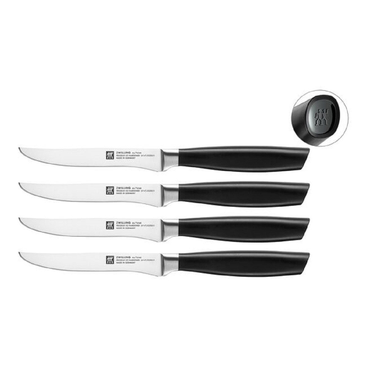 Zwilling Steakmesser ZWILLING All * Star 4 tlg. Steakmesserset 4-tlg, Schwarz (4 Stück)