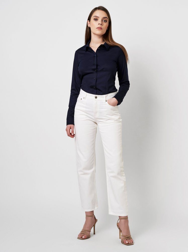 DESOTO Klassische Bluse Pia mit Hemdblusenkragen