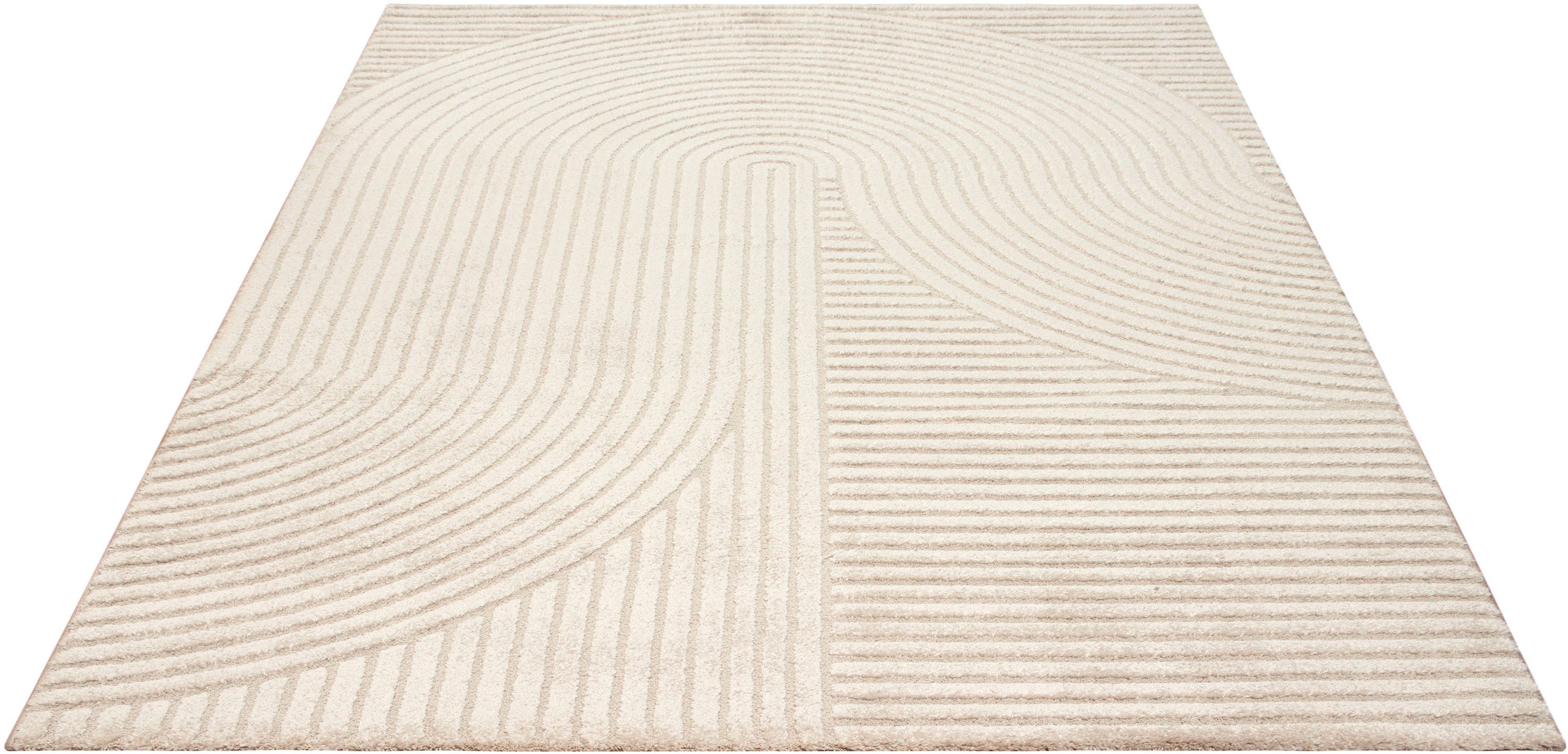 OTTO home Designteppich Eliaan 3D Optik/Hoch-Tief Effekt, rechteckig, Höhe: 14 mm, hohe Flordichte und angenehm weich, Teppich Wohnzimmer Boho Design. Reduzierter Preis € 125,99. Unverbindliche Preisempfehlung € 259,99