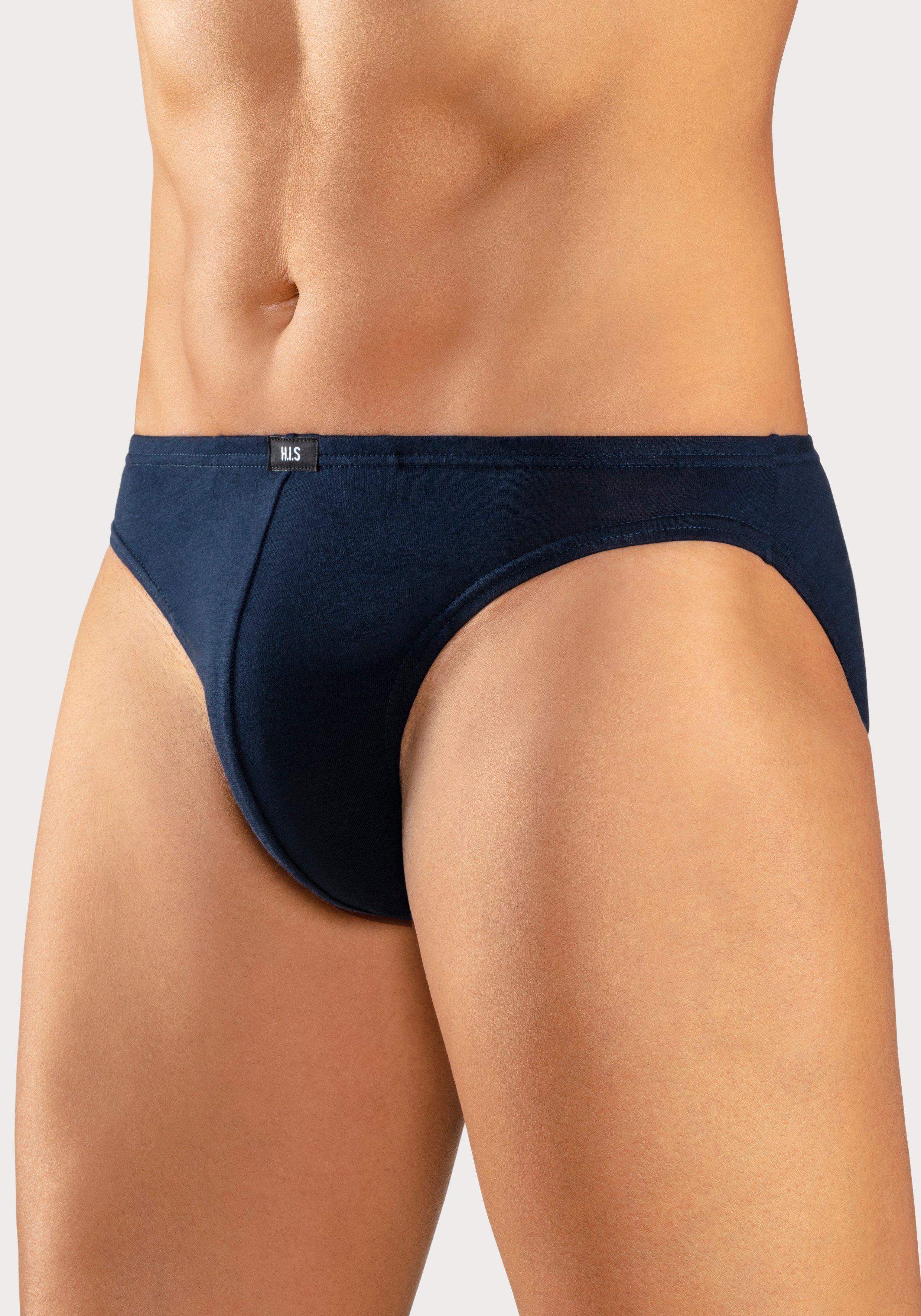 H.I.S Minislip (Packung, 3-St) aus weichem Baumwoll-Stretch navy