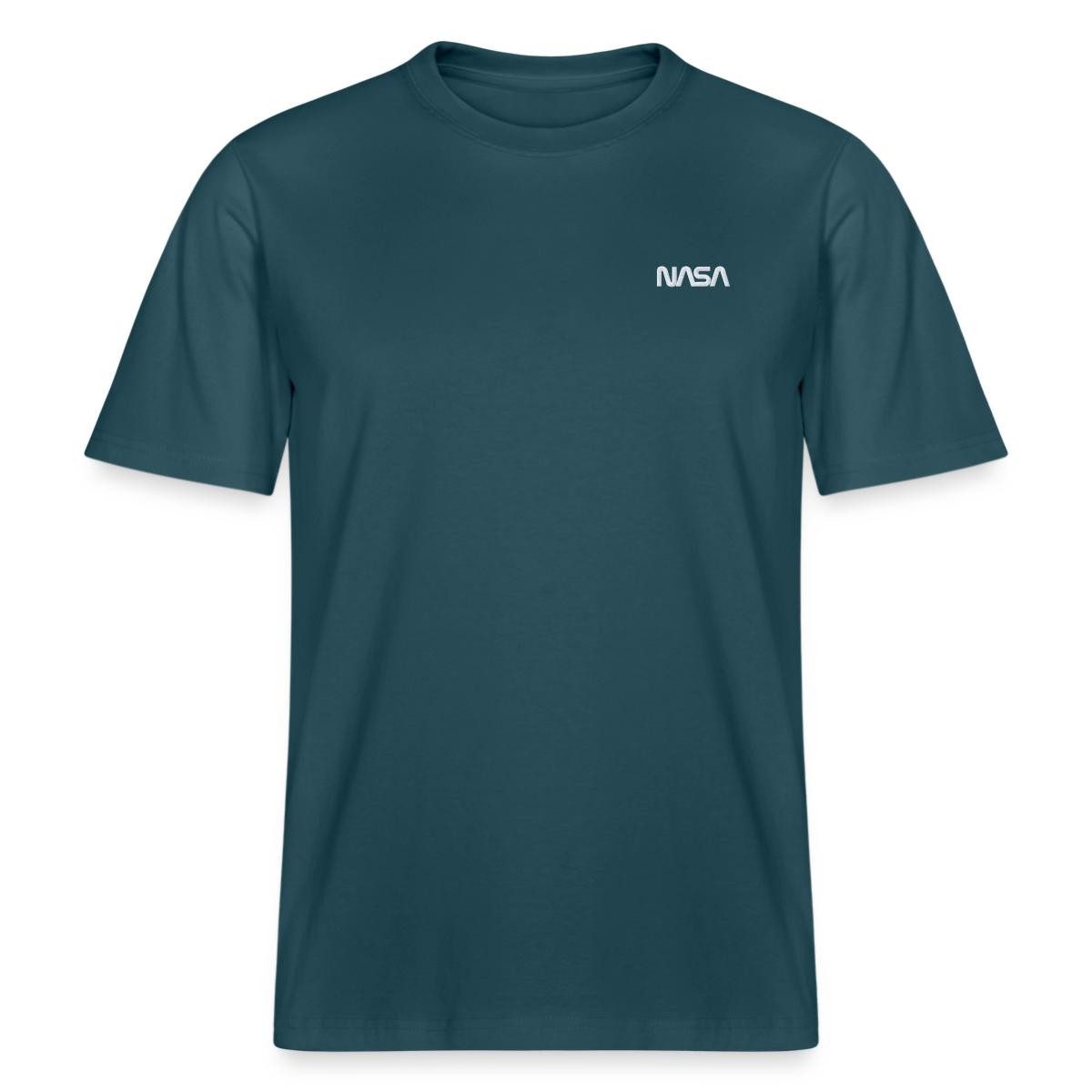 T-Shirt Nasa Logo Klein Weiß Stick Relaxed Fit Unisex T-Shirt