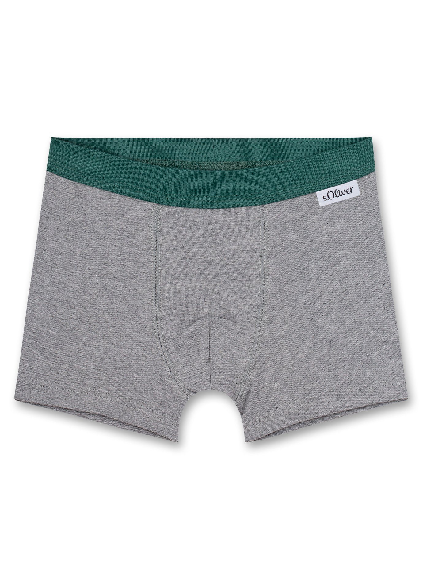 s.Oliver 2er Jungen Pack s.Oliver (Set, Boxershorts Boxershorts Shorts Rennauto grün grau 2-St) Junior