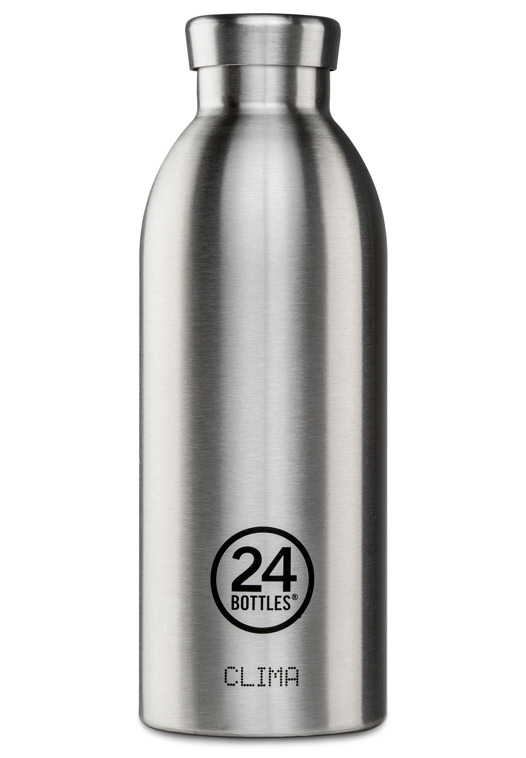 24 Bottles Trinkflasche BASIC Silber Clima