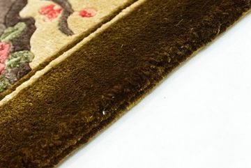 Teppich China Seide Teppich handgeknüpft mehrfarbig, morgenland, rechteckig, Höhe: 7 mm