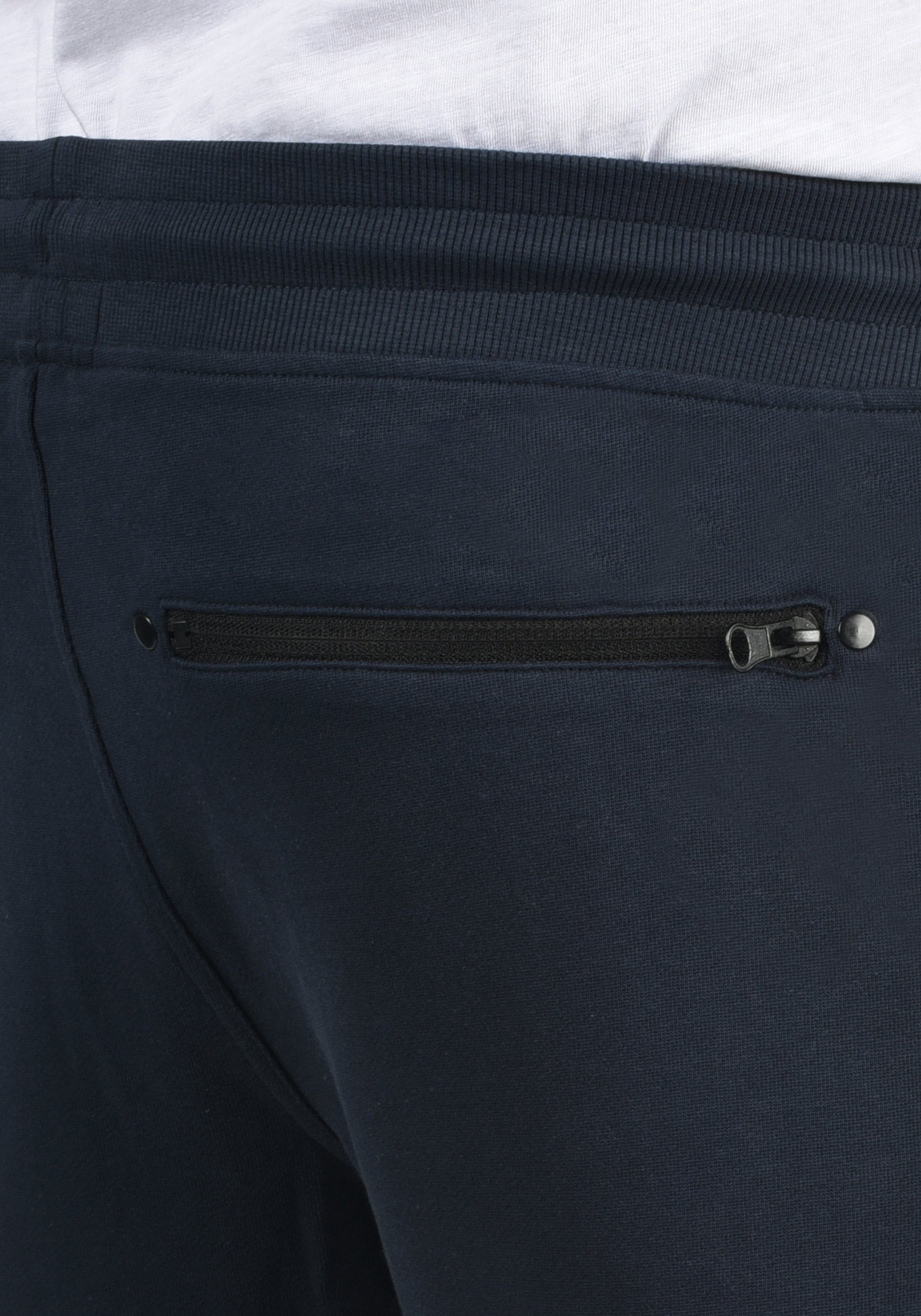 Reißverschlusstaschen Blue Sweatshorts kurze SDTaras (1991) !Solid mit Hose Insignia