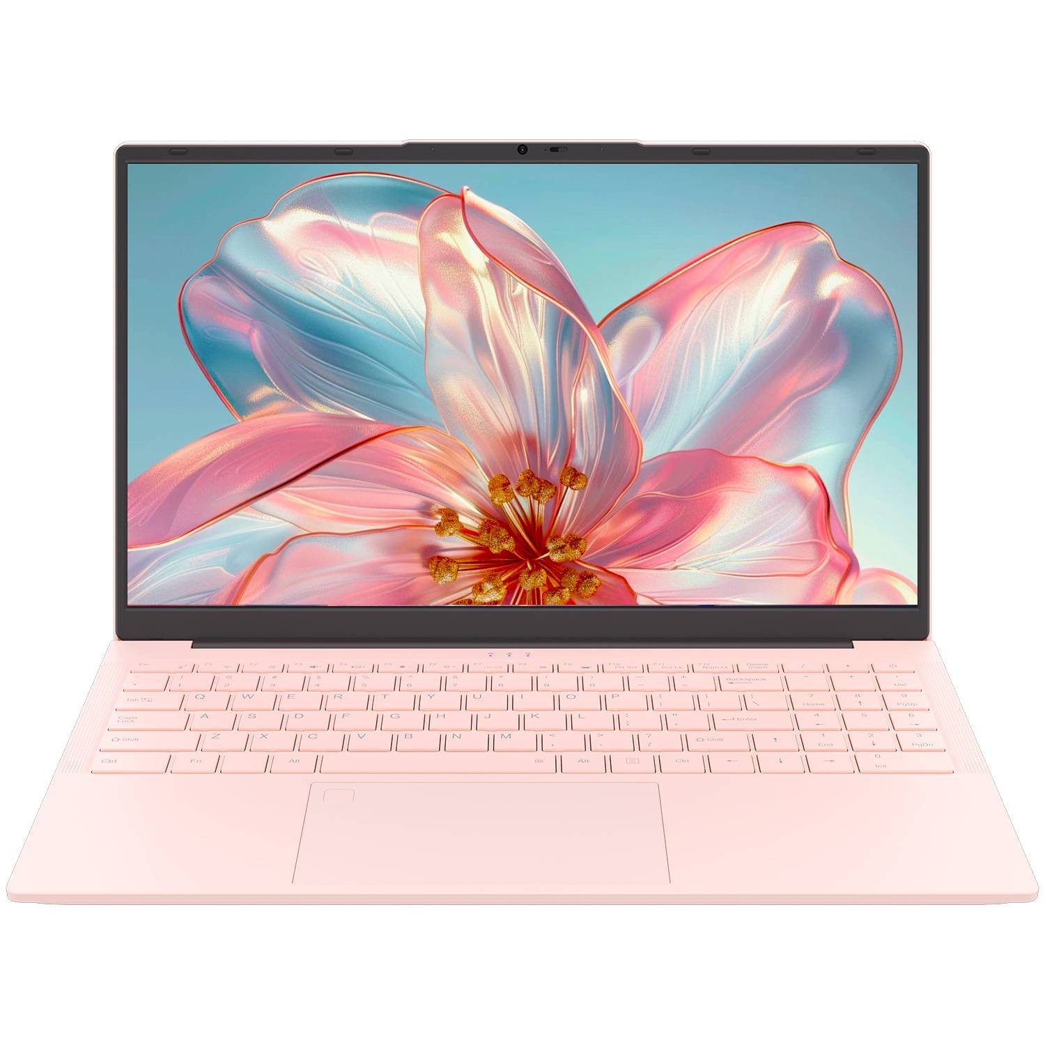 Auusda T156A Rosa Laptop, 15.6 Zoll, 3050e Prozessor, 8GB RAM, 512TB NVMe SSD Notebook (Core 3050E, 512 GB SSD, mit beleuchtete Tastatur und integrierter Privacy-Kamera)