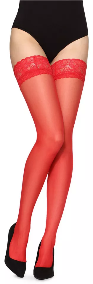 Merry Style Halterlose Strümpfe Damen transparent MS 200 15 DEN